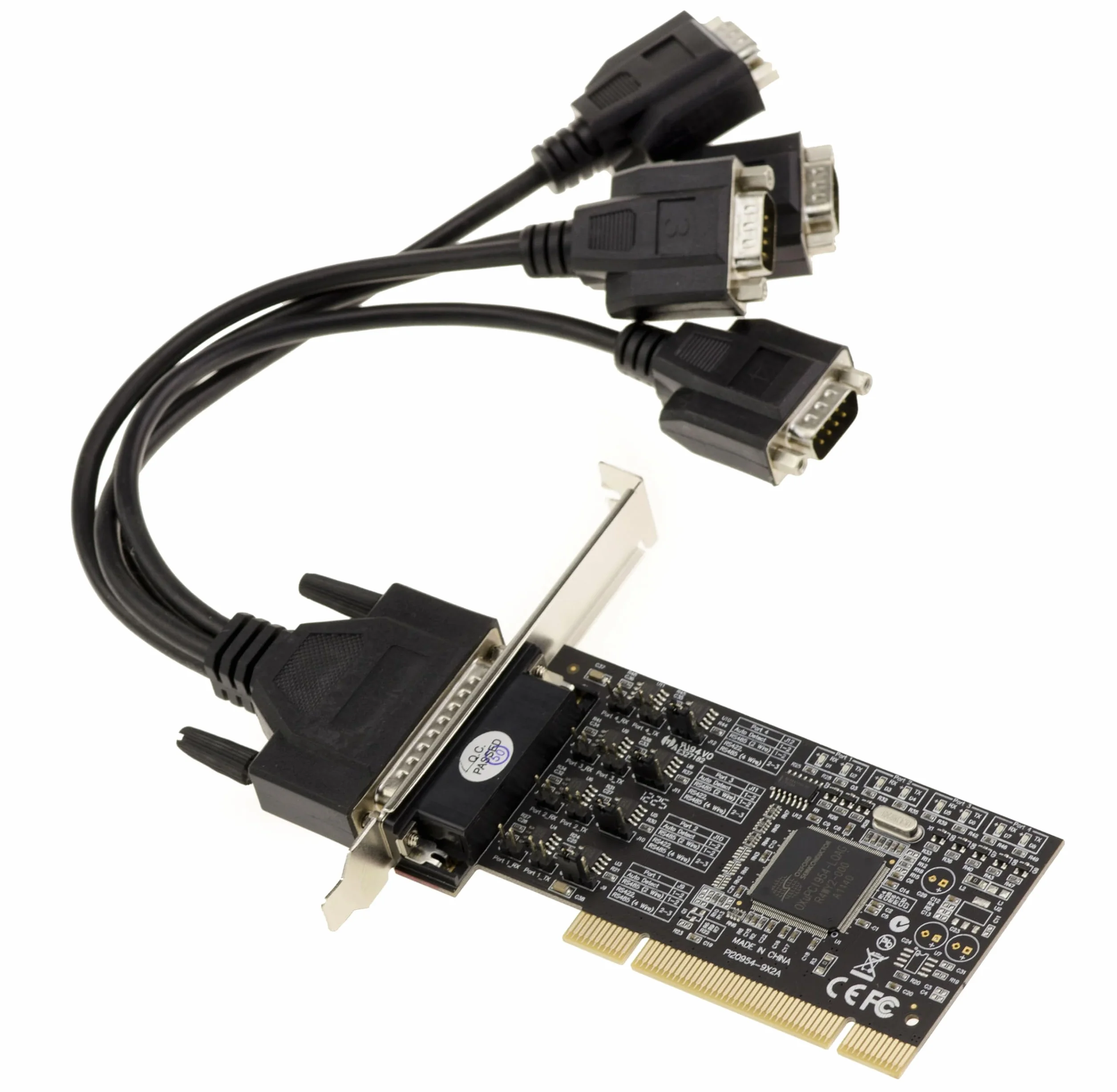 KALEA-INFORMATIQUE Scheda controller PCI a 4 porte RS422 RS485 con chipset Oxford OXPCI954. Protezione RS422 RS485 RSD 15KV