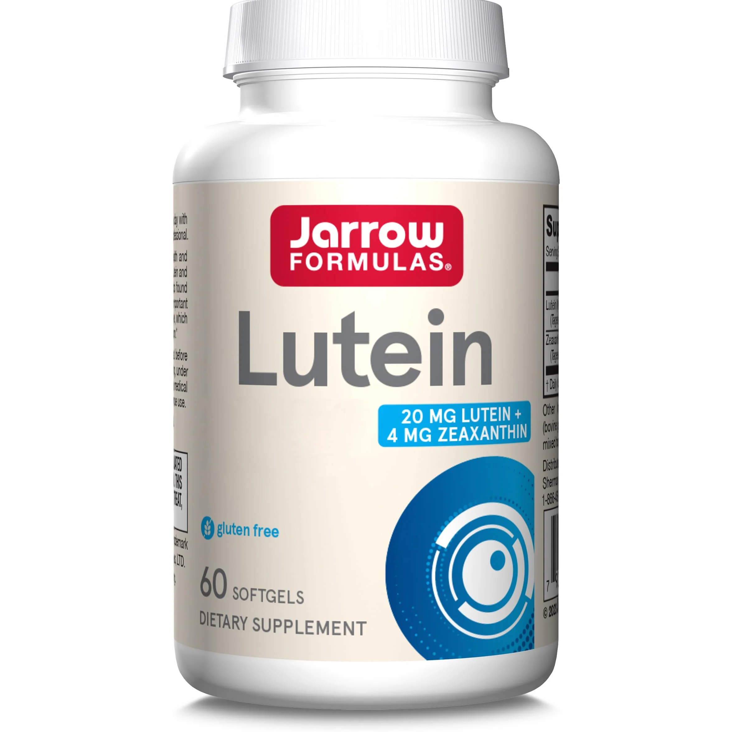 Jarrow Formulas Lutein 20mg con Zeaxantina 60 Capsule Morbide