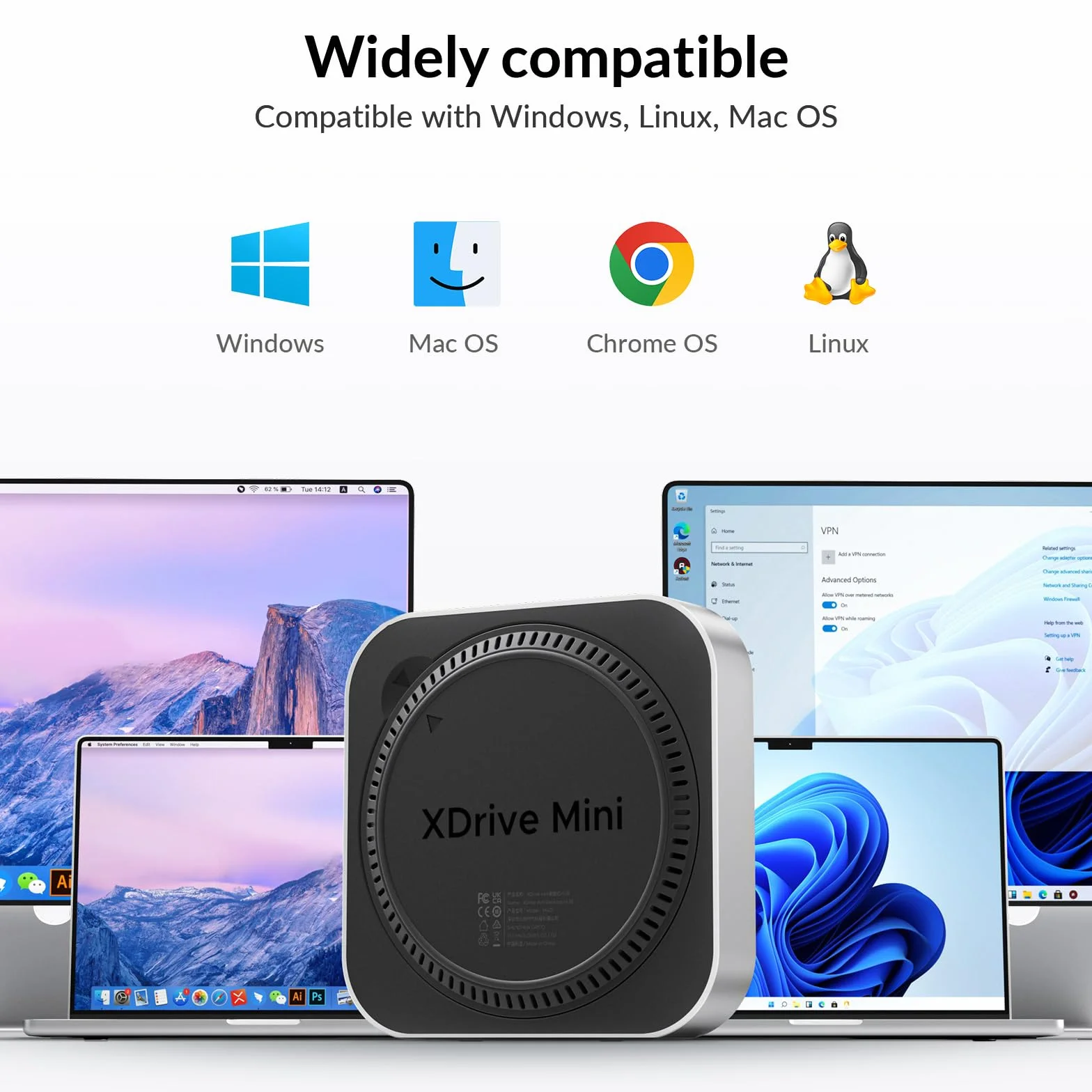 iDsonix Dock Mac mini M4 con alloggiamento SSD M.2 NVMe/SATA, 2 x USB-A 10 Gbps, 2 x USB-A 5 Gbps, slot per schede TF/SD, connettore audio da 3,5 mm, docking station per Mac mini M4/M4 Pro - M4D1
