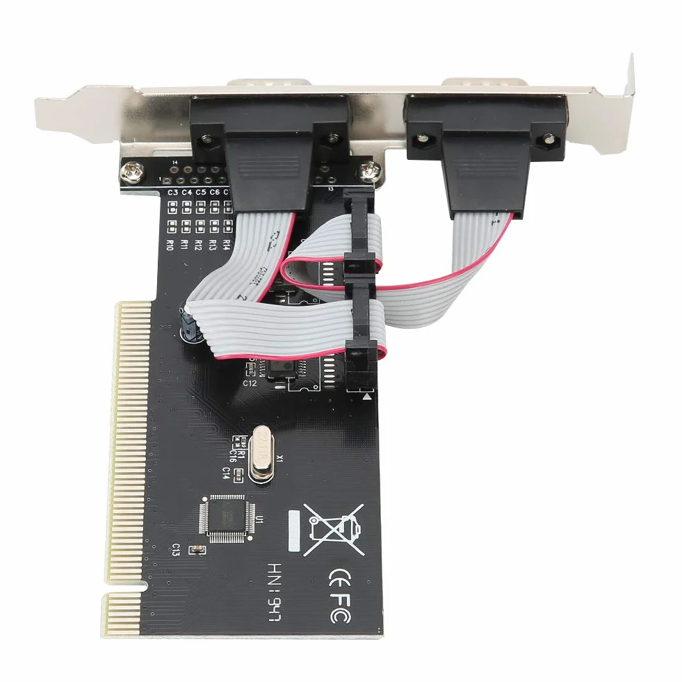 Serial Port Cards, PCI-2 Serial Port Card PCI-Express 2-Port DB9 Serial Controller Card Scheda di Estensione per Desktop