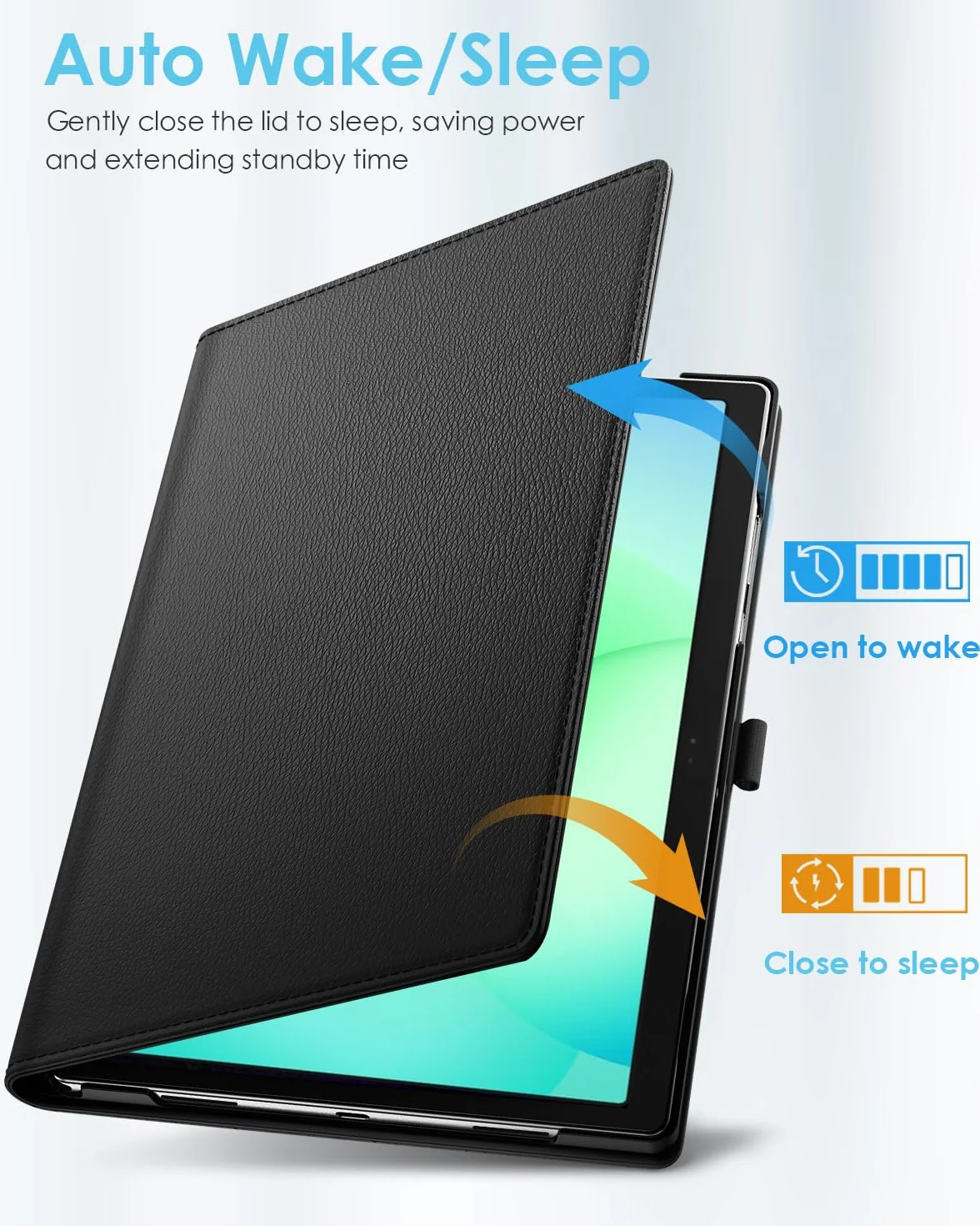 TiMOVO Cover Girevole per Samsung Galaxy Tab A11+/A11 Plus 11 Pollici 2025 SM-X230/X236/X238, Nero