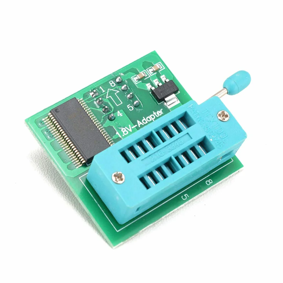 CH341A Kit Programmatore USB con SOP8 EEPROM Burner BIOS Flasher SPI Flash 1 Adattatore 8V Presa 150mil per Serie 24 25