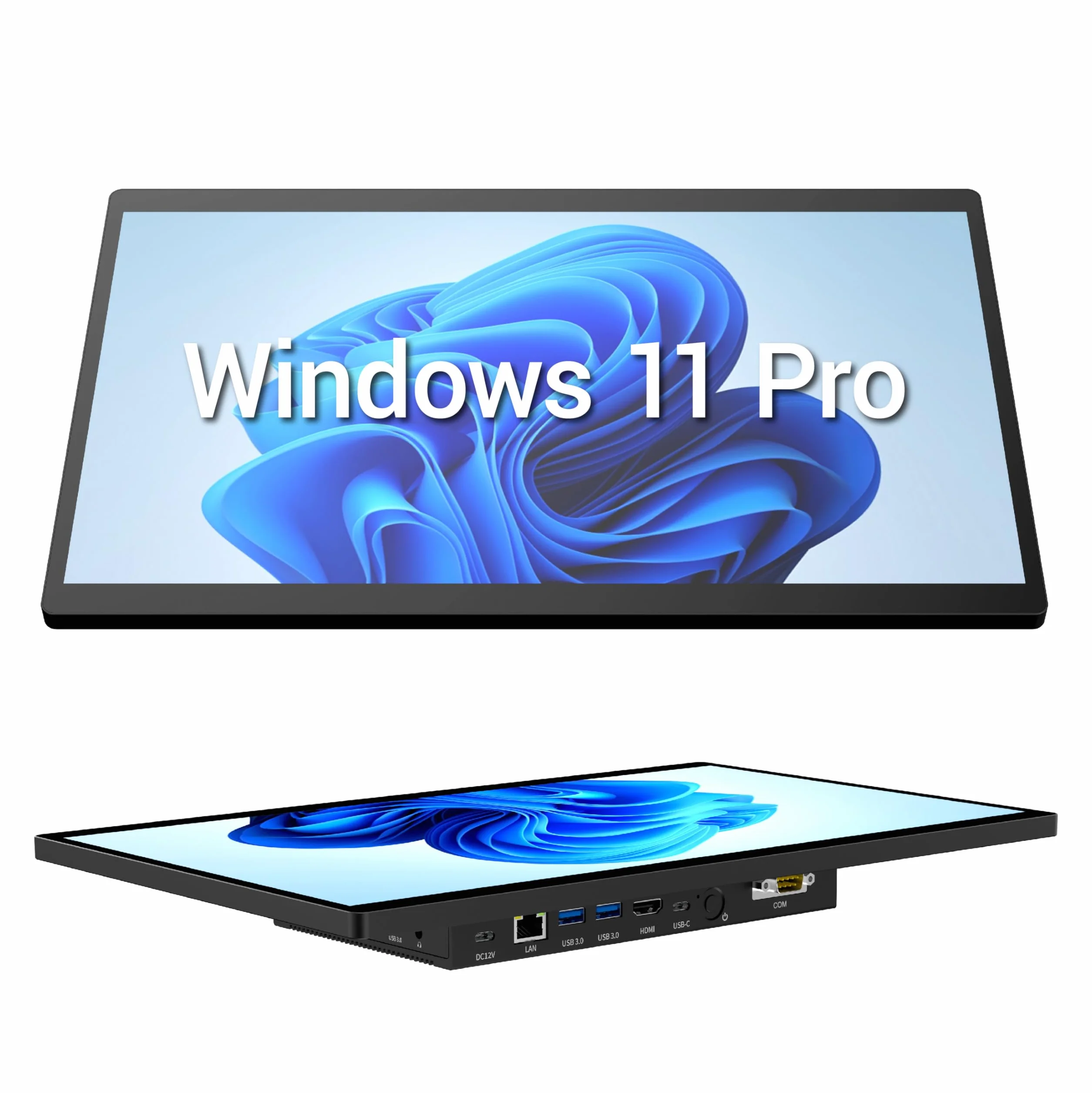 Industrie Panel PC 15.6 Pollici Touchscreen Fanless All in One Win11 Pro N5095 8GB RAM 128GB ROM 1920x1080 IPS 4xUSB3.0 2xRS232 Type-C HDMI LAN