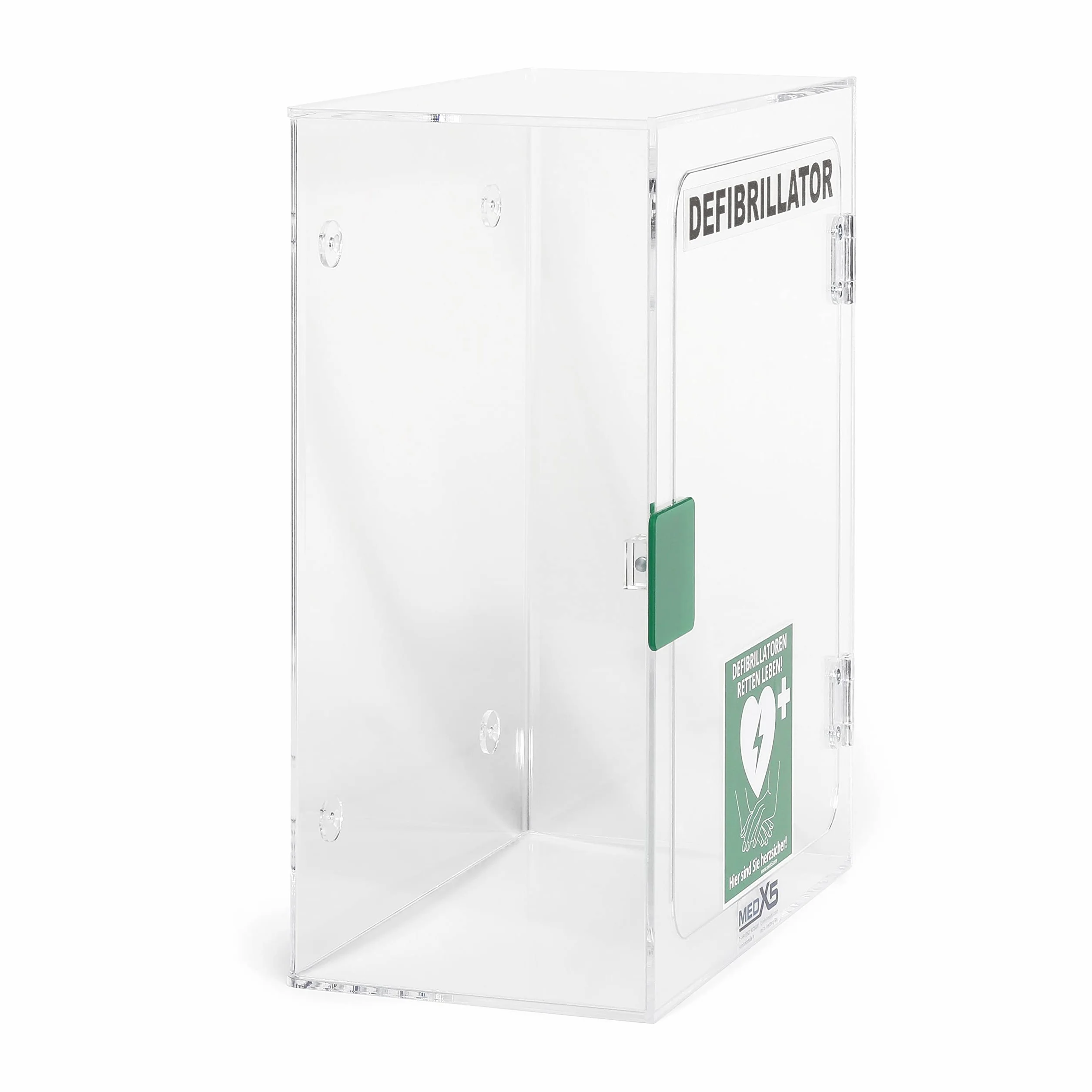 MedX5 Teca per Defibrillatore Armadietto Interno senza Allarme Made in Germany