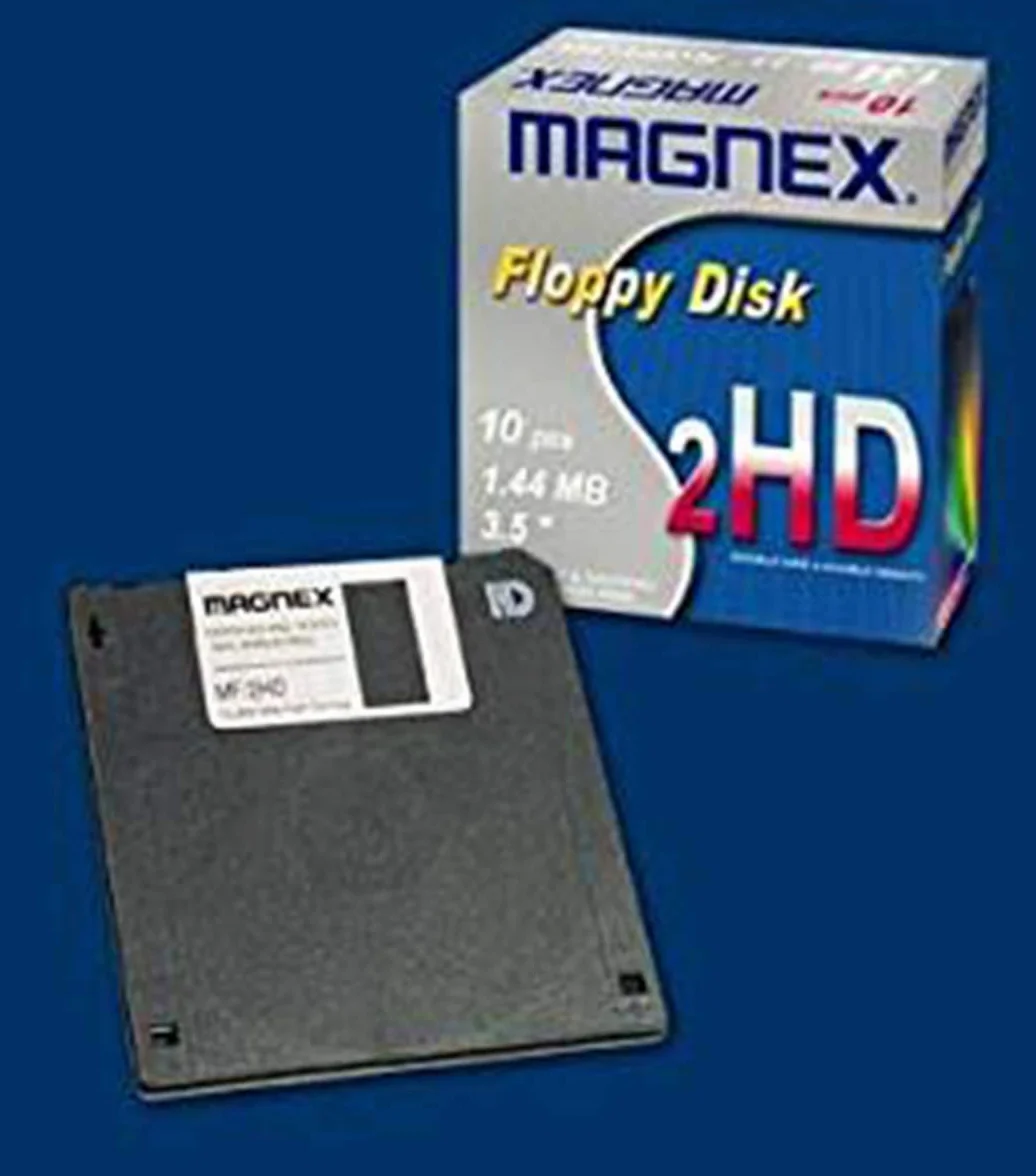 FLOPPY DISK 1,44MB HD MAGNEX FORMATTATI CONFEZIONE DA 10 UNITA'