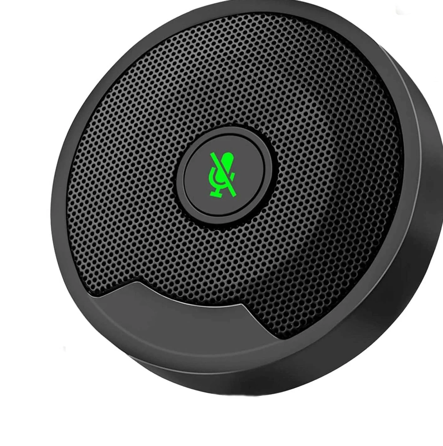 Microfono per Conferenze, Microfono da Tavolo USB Portatile Plug And Play con Silenziamento, Microfono Stereo per Pc Omnidirezionale A 360° per Videoconferenze, Giochi