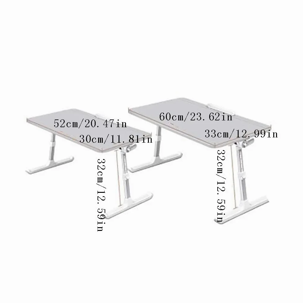 Supporto per Laptop Regolabile,Standing Desk,Supporto PC Portatile Pieghevole Tavolo per PC,Vassoio da Letto Colazione,per Divano, Letto, Ufficio E Picnic