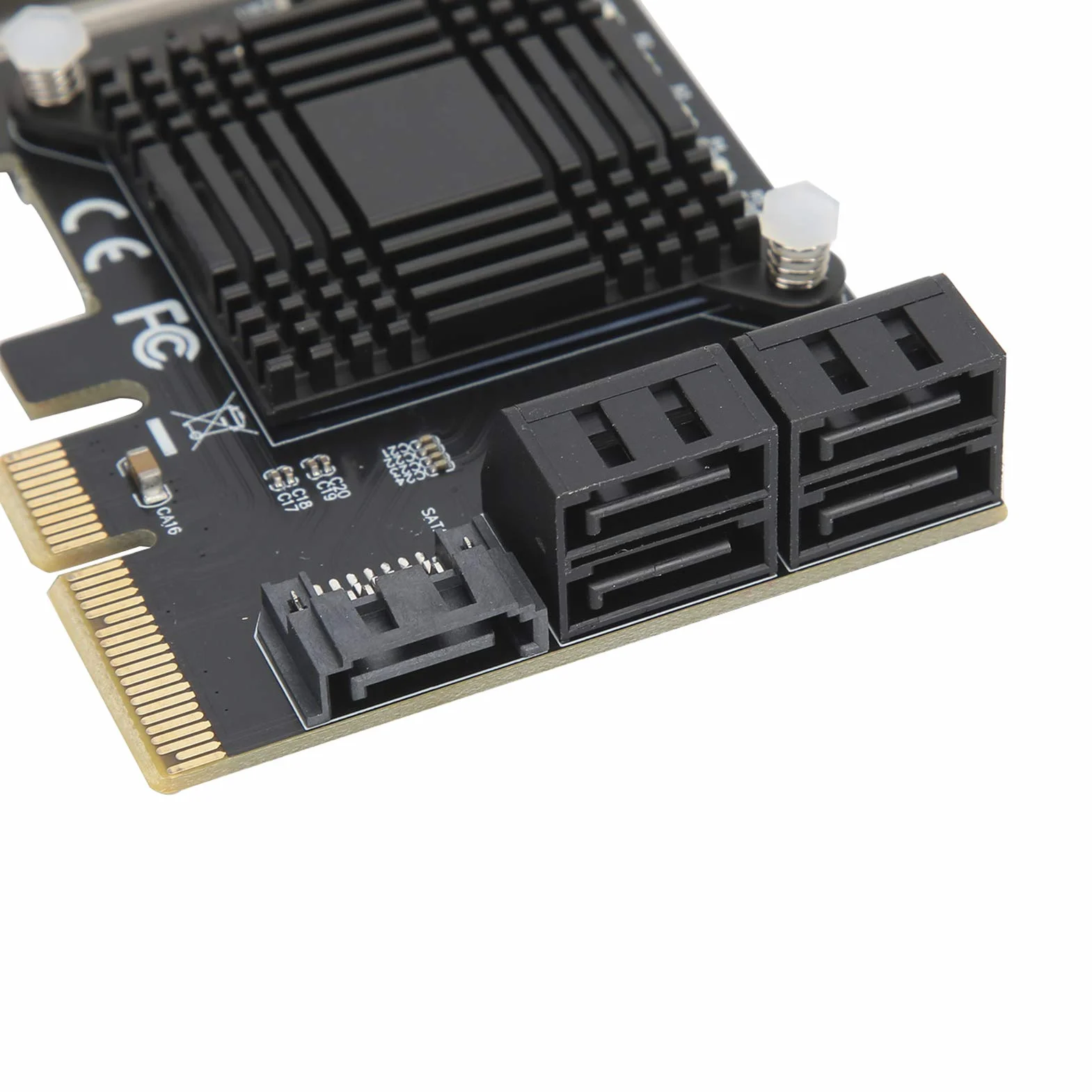 Pci E a 5 Porte SATA 3.0 Card di espansione JMB585 Chip Trasferimento di Dati ad Alta velocità per sistemi informatici