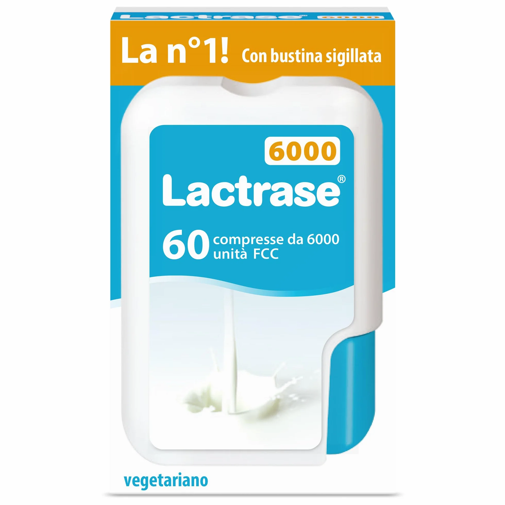 Pro Natura® Lactrase 6000 FCC 60 compresse lattasi intolleranza lattosio