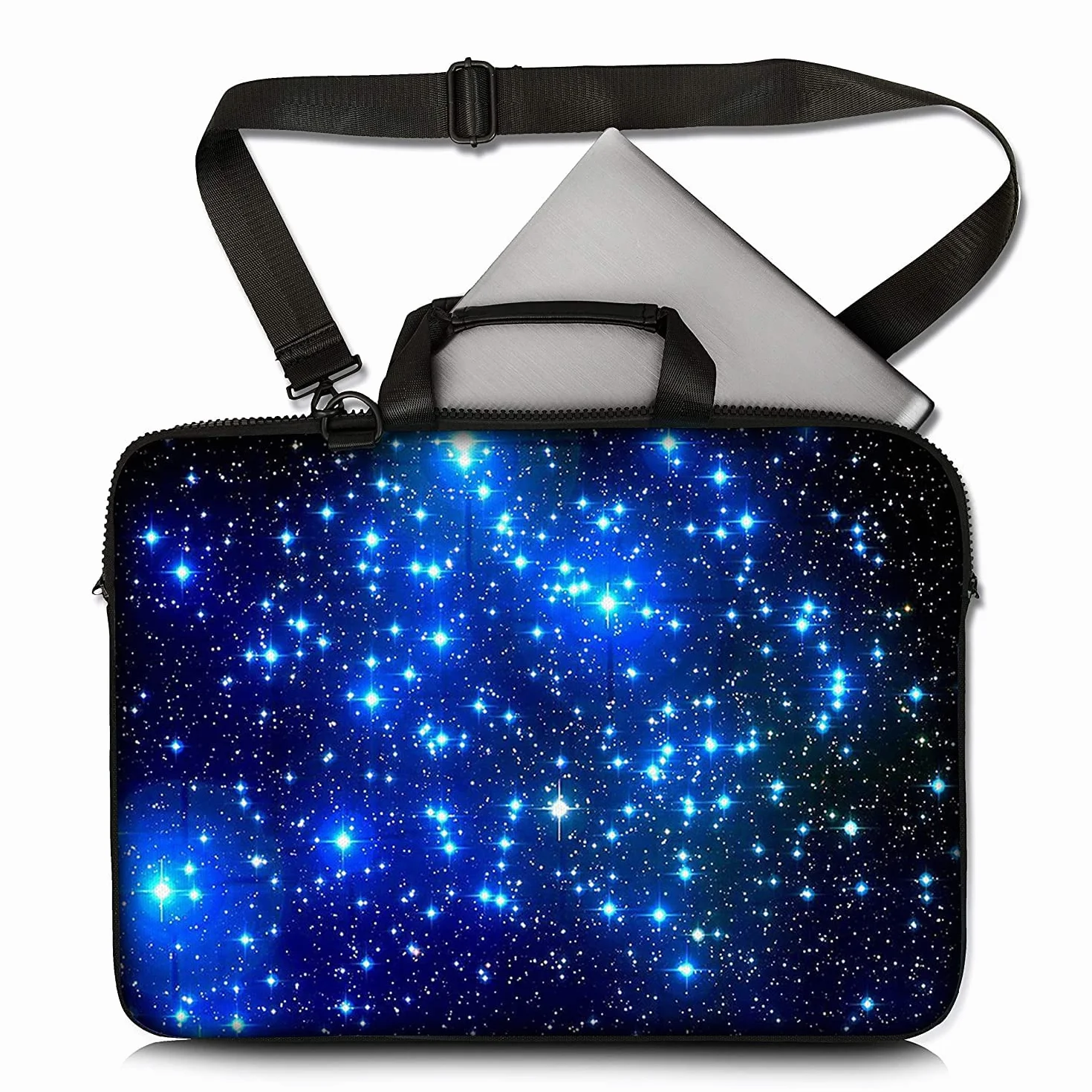 SIDORENKO - Borsa in Neoprene per Notebook Borsa a Tracolla per PC Portatili Laptop Sleeve Case 15-15.6 Pollici/MacBook Air/MacBook PRO con Manici e Tracolla Tasche per Accessori