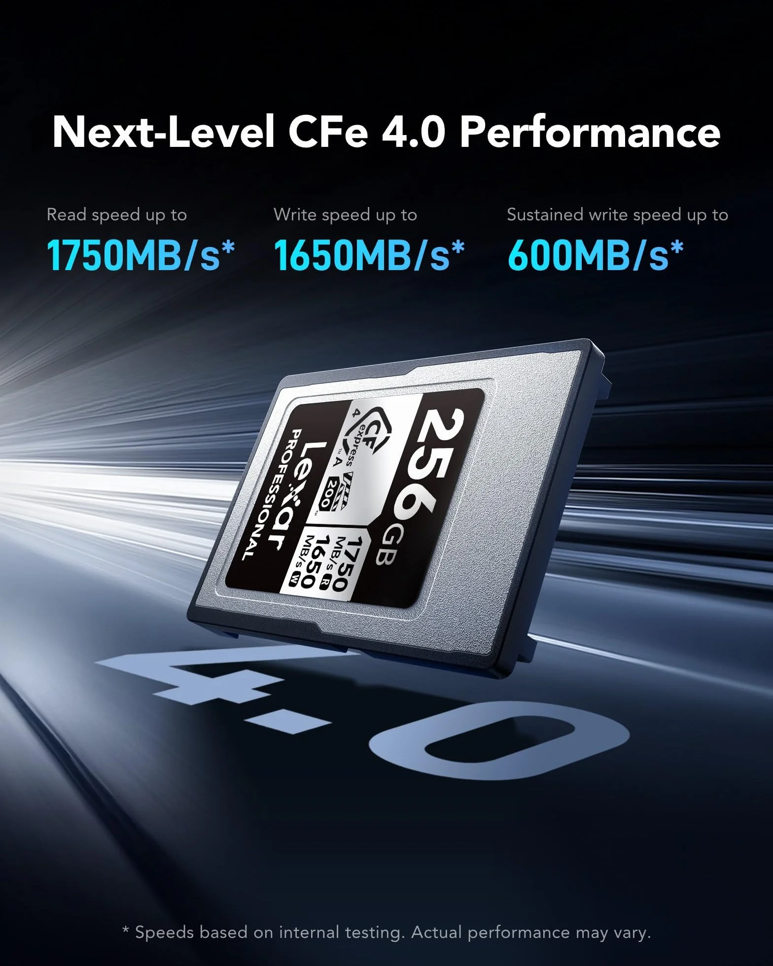 Lexar Professional Silver Series CFexpress 4.0 tipo A scheda 256 GB, scheda CFe fino a 1750 MB/s di lettura, VPG200, 8K Video CF Card, scheda di memoria compatibile con fotocamere Sony Alpha Sony FX