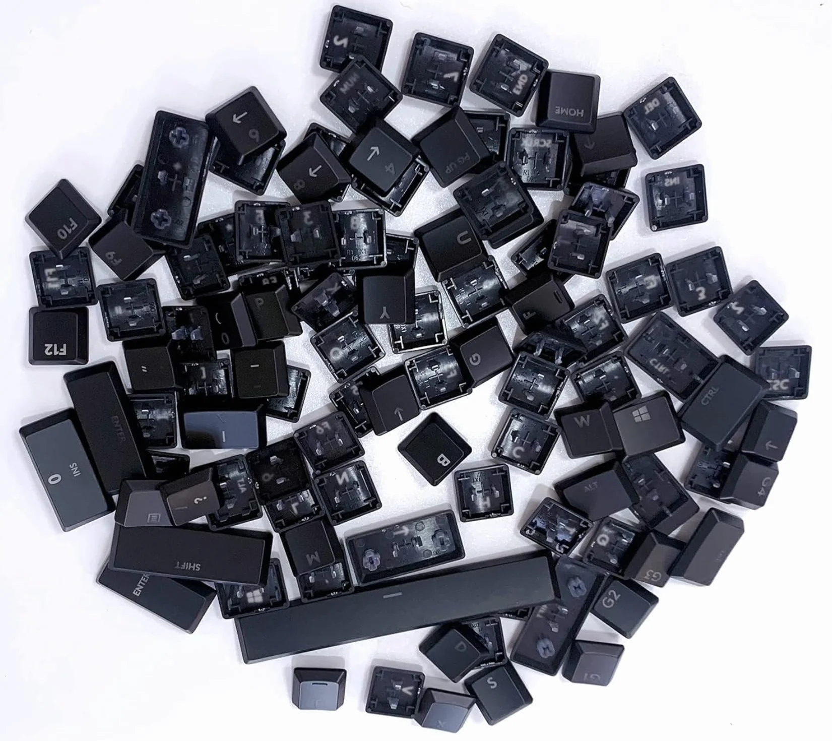 Keycap per Logitech G913 G915 G813 G815 TKL Tastiera Trasparente ISO 111 Chiave Versione USA Logitech Nero Bianco Colore Keycap