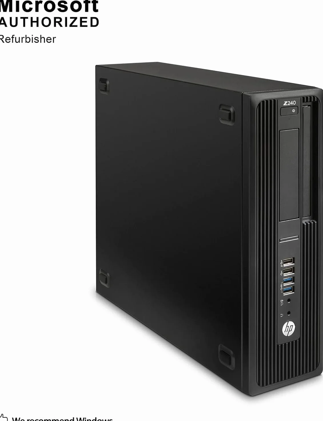 HP Z240 SFF Workstation Desktop PC Intel Xeon E3-1230 v5 8 GB RAM 256 GB SSD WiFi Bluetooth Windows 11 Pro (ricondizionato)