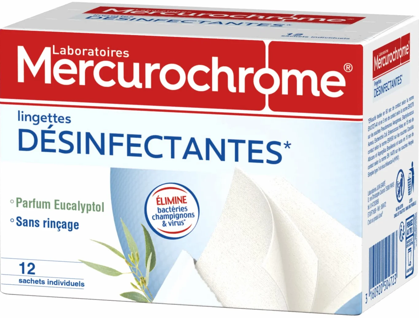 Mercurochrome Salviette disinfettanti 12 bustine singole