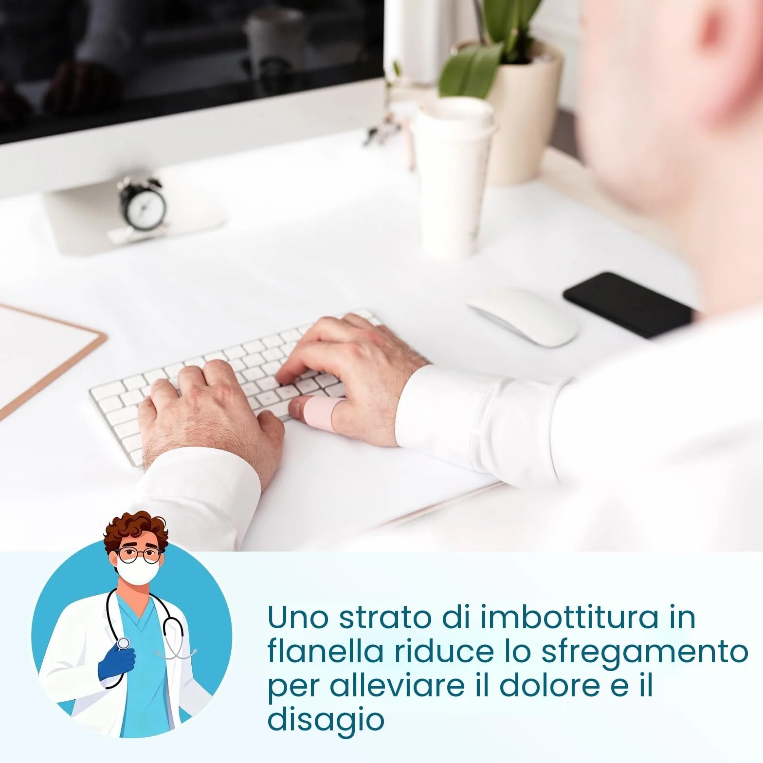 Sumifun Moleskin per piedi, 25 confezioni nastro adesivo per prevenzione tallone e dita, imbottitura Molefoam