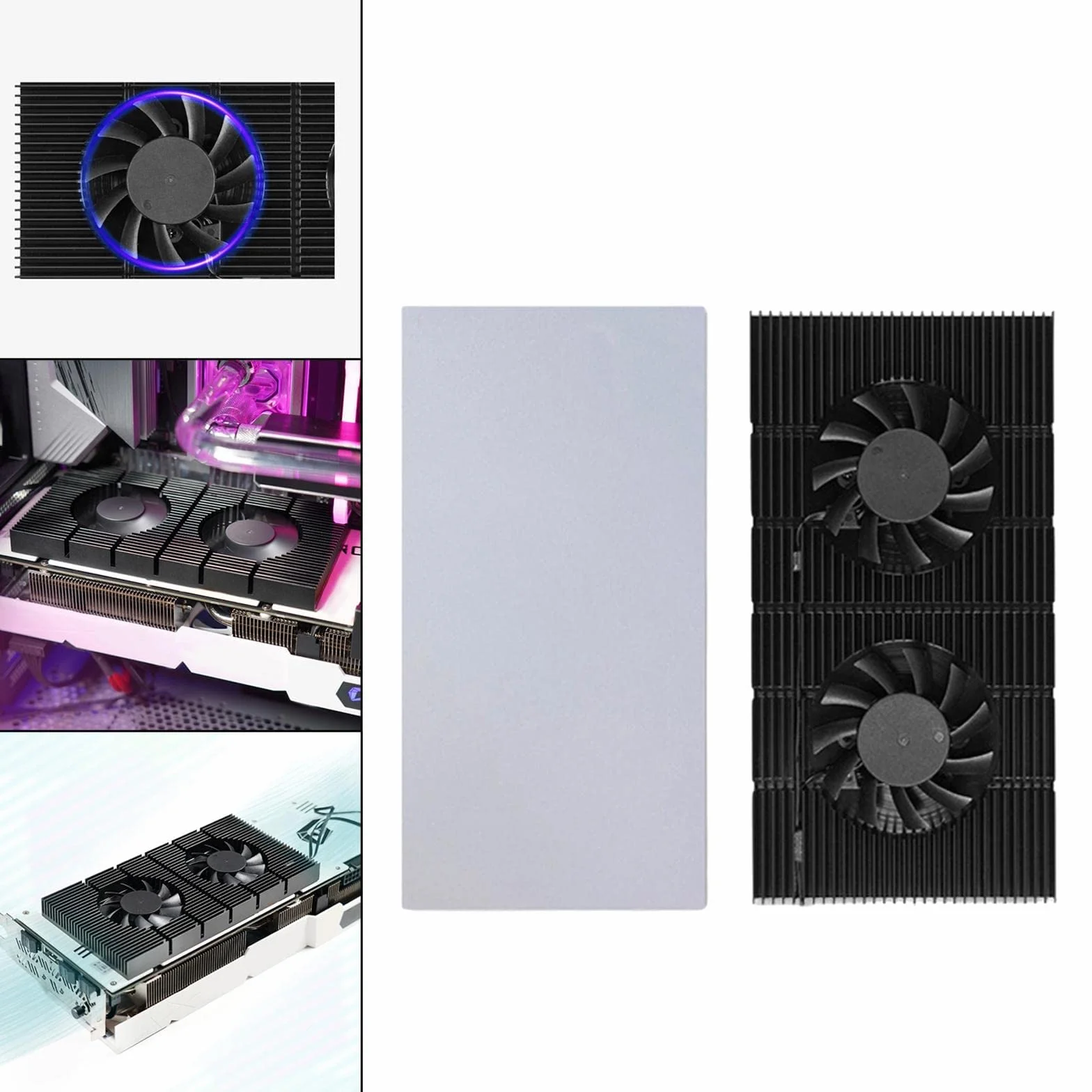 Zalati Dissipatore di Calore per Scheda Grafica RTX 3090 3080 3070 Series Card, Alluminio, HEAT_SINK, 0697, 180 x 90 x 15 mm
