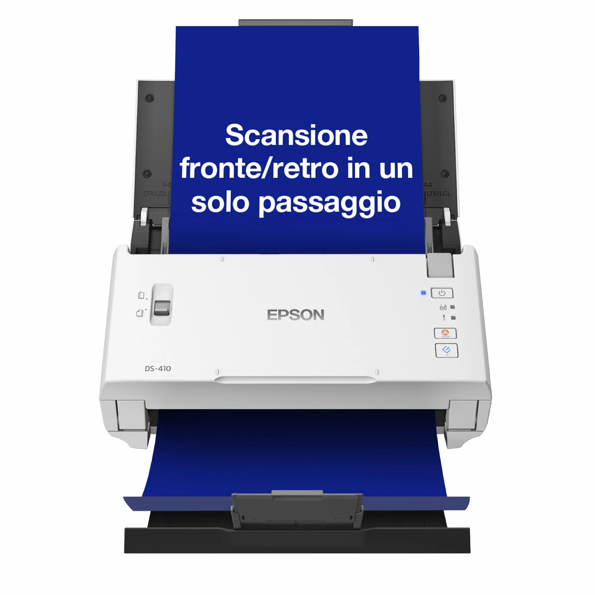 Epson Workforce DS-410 scanner A4 verticale, 26 ppm b/n e colore, alimentatore automatico 50 fogli, garanzia 3 anni