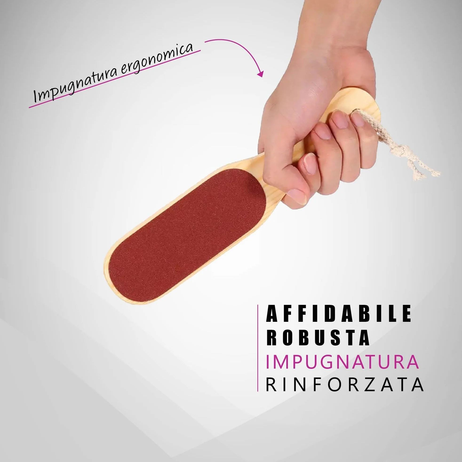 Raspa Piedi Professionale Lima per Piedi e Talloni con Pietra Pomice
