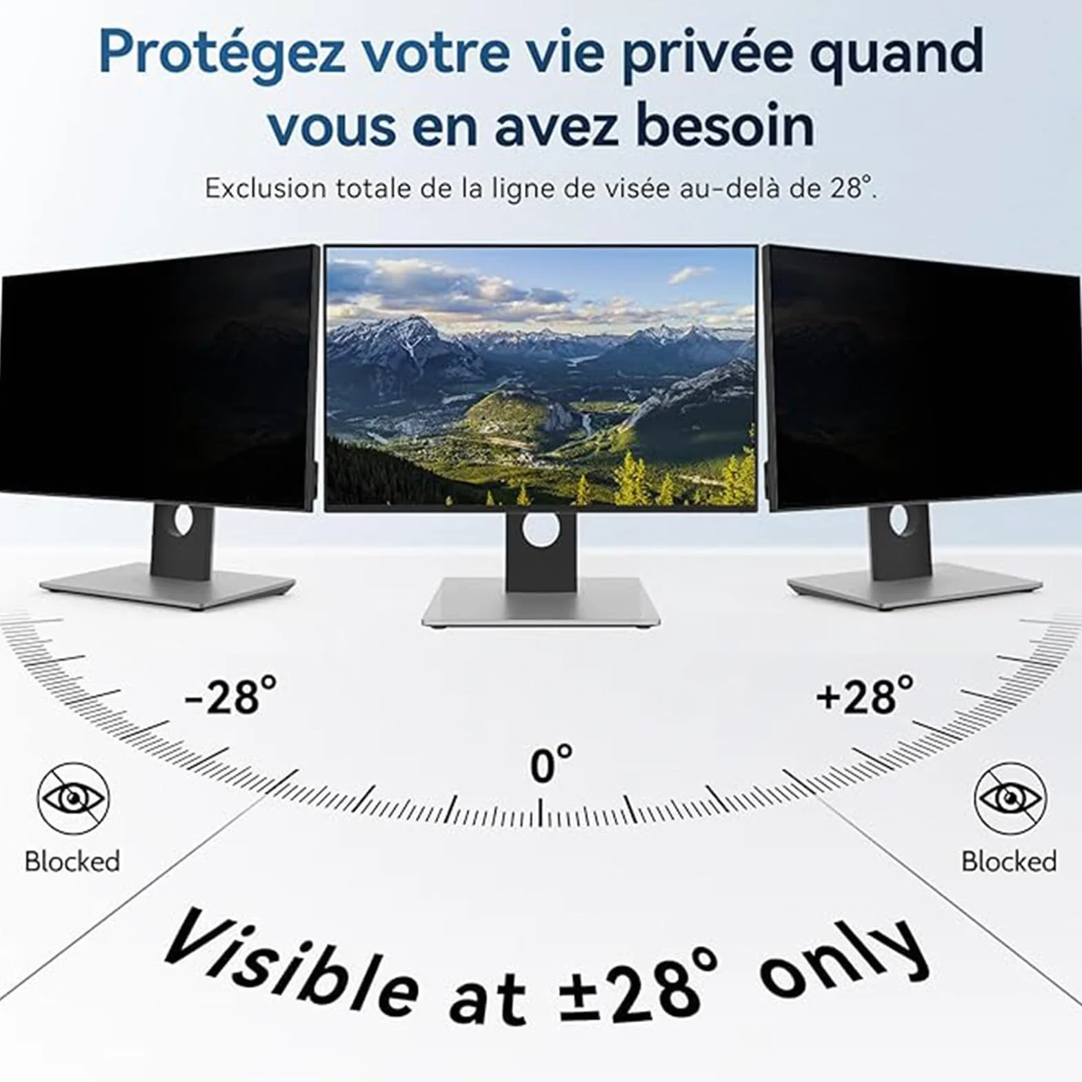 Filtro Antiriflesso Protezione per Gli Occhi Proteggi Schermo per Computer/Monitor 24" 24 Pollici Schermo Filtro Privacy Filtro Privacy 14 Pollici(21.5inch/47.5x26.7 cm)