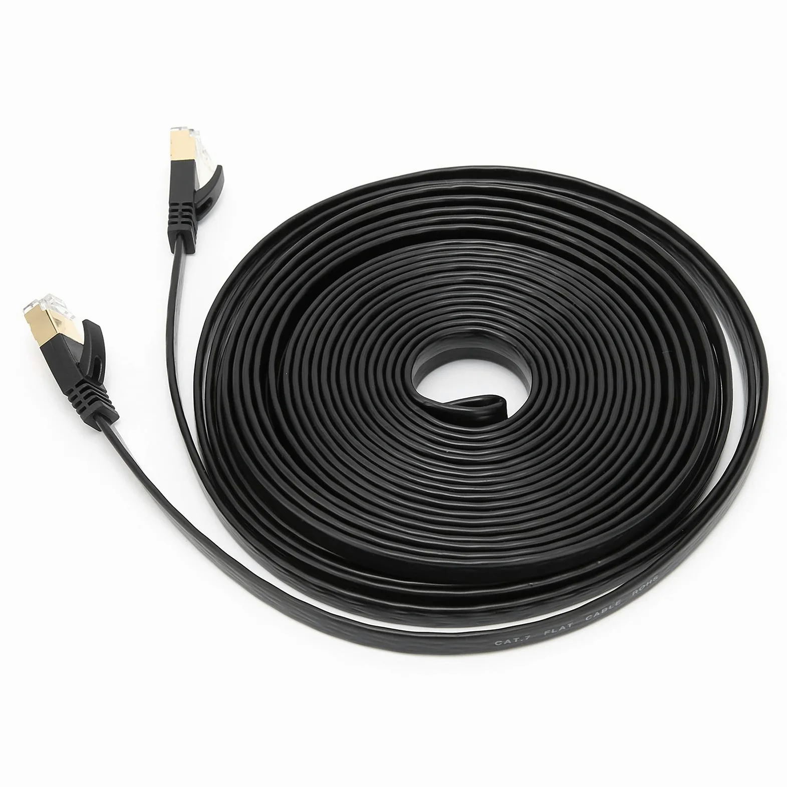 ViaGasaFamido Cavo Ethernet CAT7, Cavo LAN Ad Alta velocità da 10 Gbps per Carichi Pesanti, Connettore RJ45 Placcato Oro da 600 Mhz per Giochi su Router (#8)