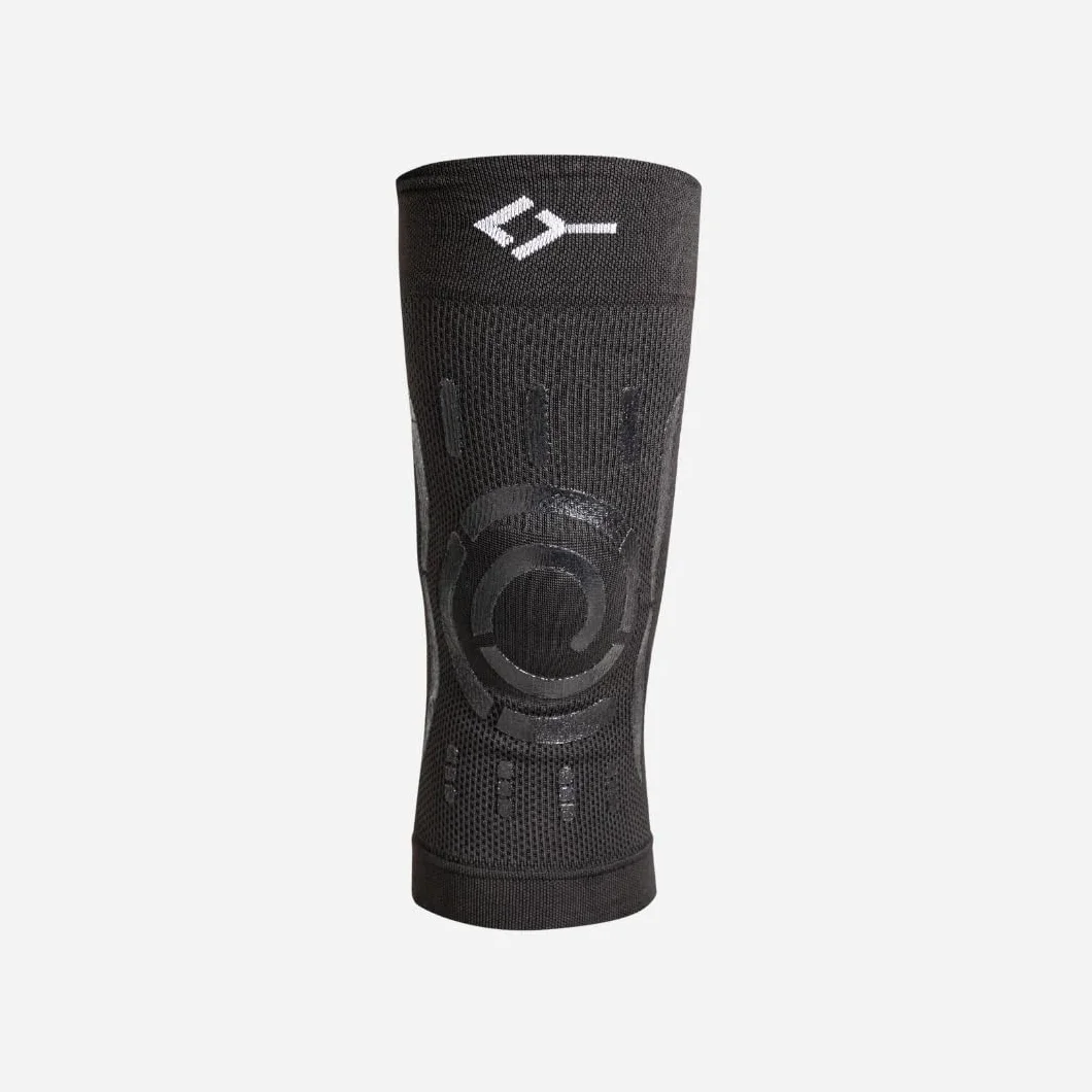 FLOKY Knee Support ginocchiera biomeccanica Multisport stabilizza ginocchio rotula protegge legamenti tendine rotuleo supporto articolare riduce traumi infezioni Nero M/L Destro