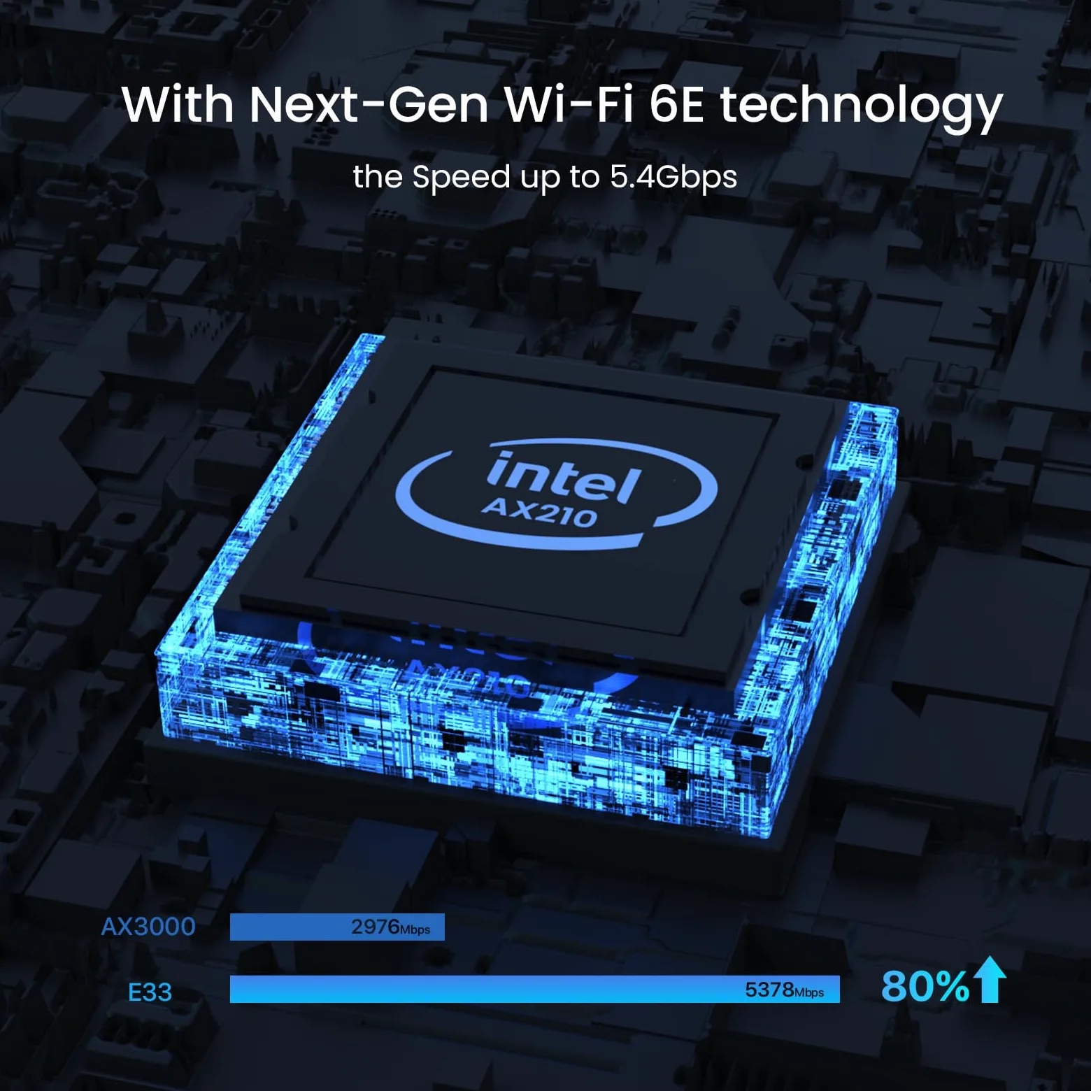 Tenda AX5400 PCIe Scheda di rete Intel WiFi 6E AX210 - Scheda WiFi PCI Express Bluetooth 5.2 con 2 antenne - Scheda wireless a tre bande per il gioco su desktop/PC - Supporta Windows 10/11 (E33)
