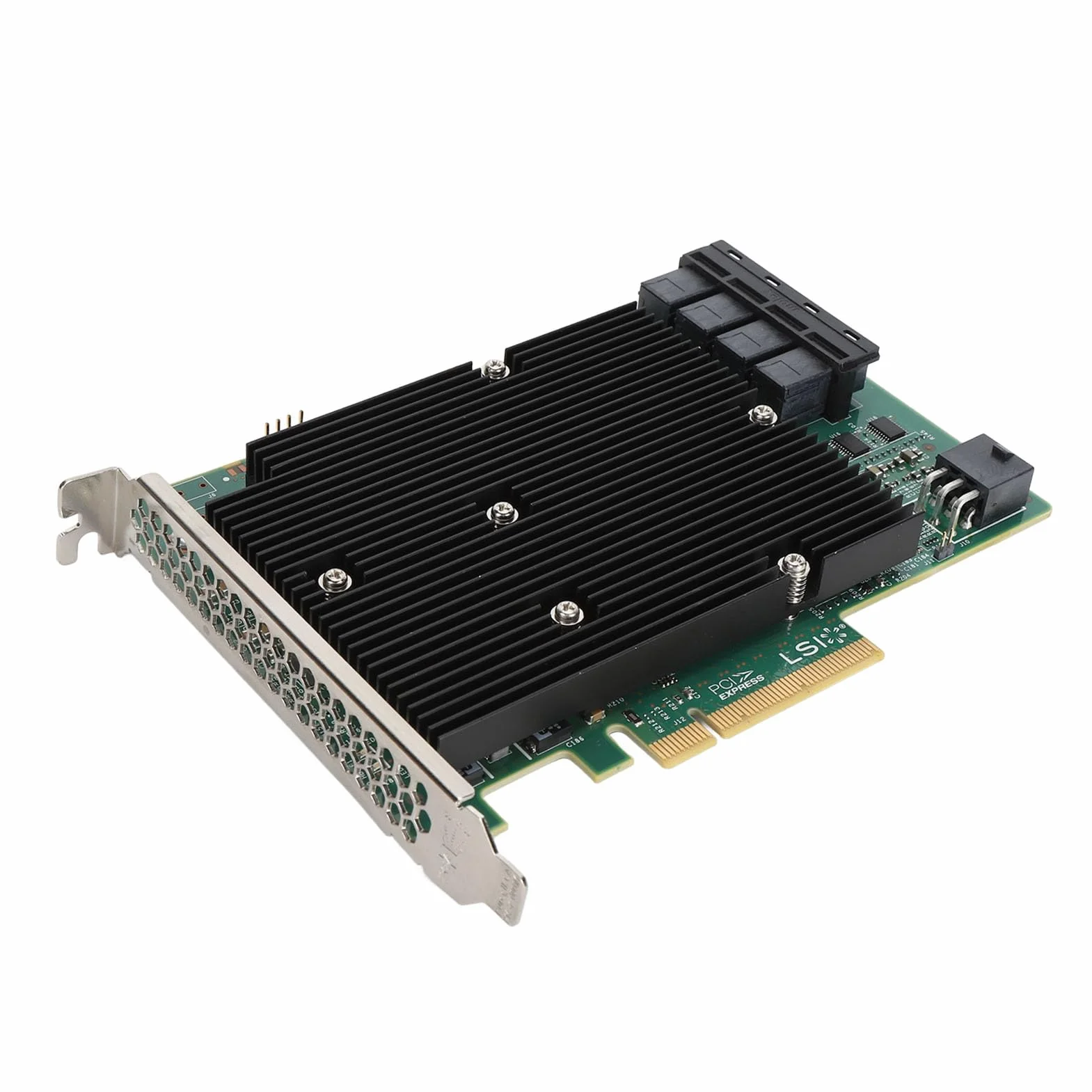 Scheda HBA Controller LSI SAS 9300-16I a 16 Porte con Slot PCIe, SAS da 12 Gb/s, per per Linux, per SUSE, per Red Hat, per VMware, per FreeBSD