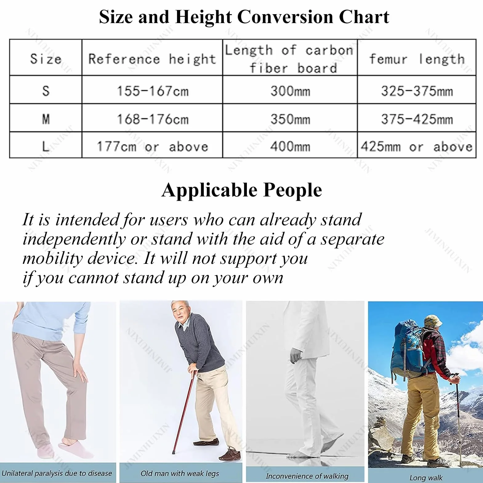 Esoscheletro per camminare, assistenza arti inferiori, supporto gambe per recupero e scale