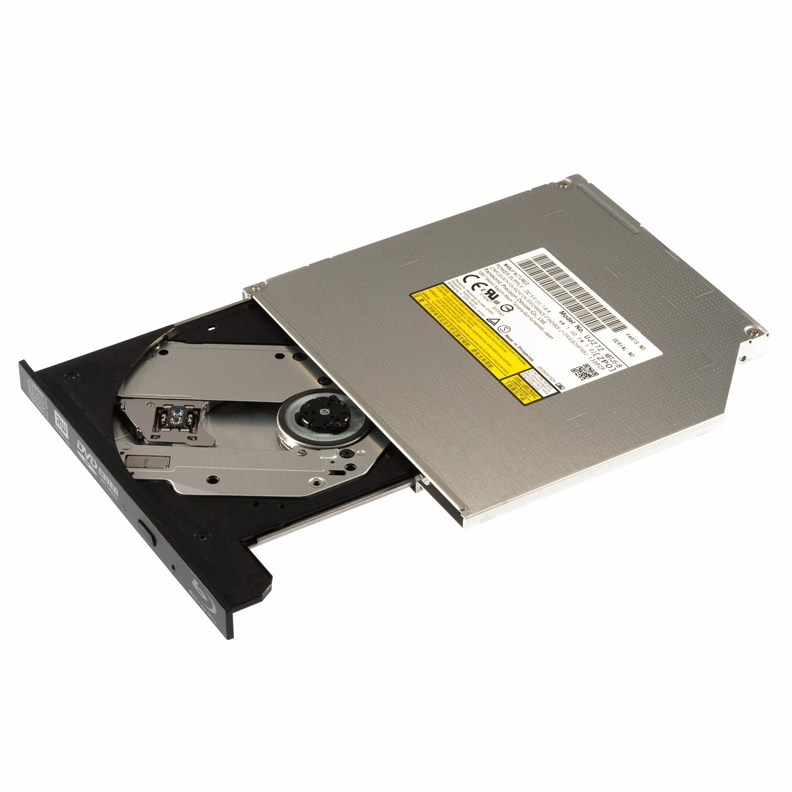 Panasonic - Masterizzatore interno Sata Blu-ray BD-MLT UJ272 (con pannello frontale nero), ultra slim, altezza 9,5 mm