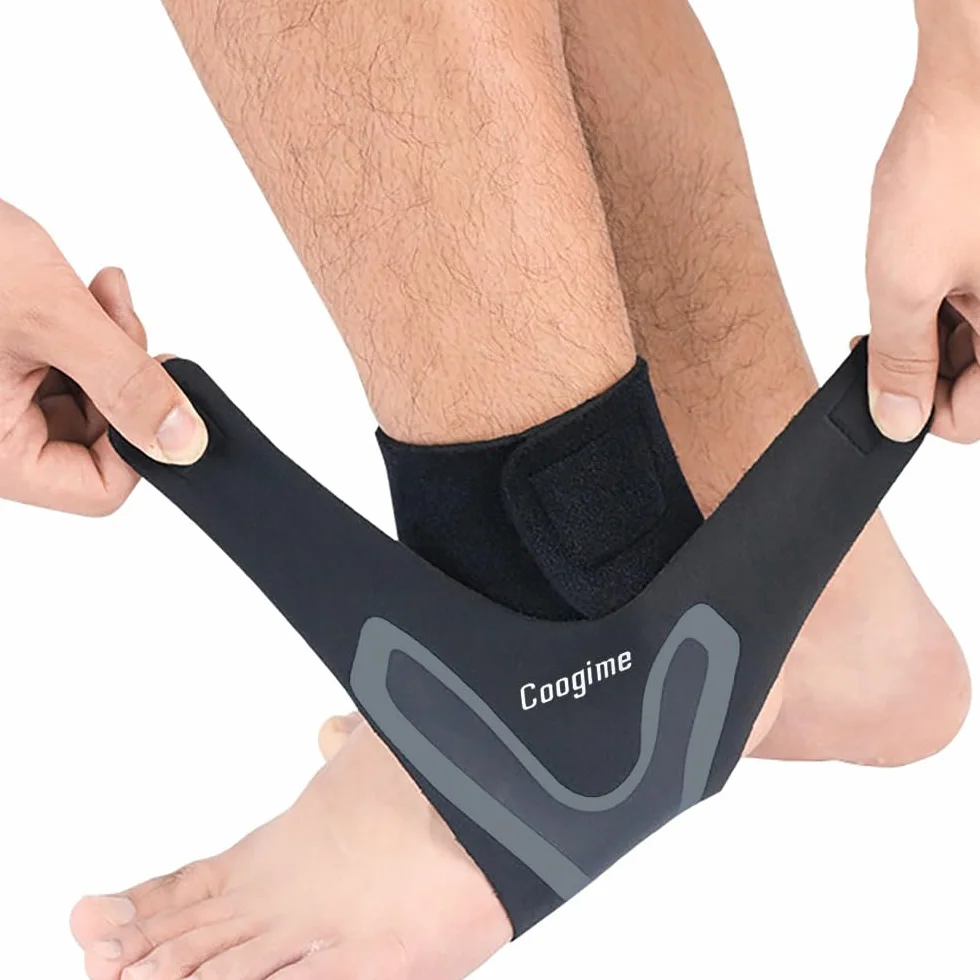 Tutore Caviglia Regolabile, Cavigliera Sportiva per Distorsione, Supporto Caviglia 2 Pezzi (Grigio, S EU 35-38)