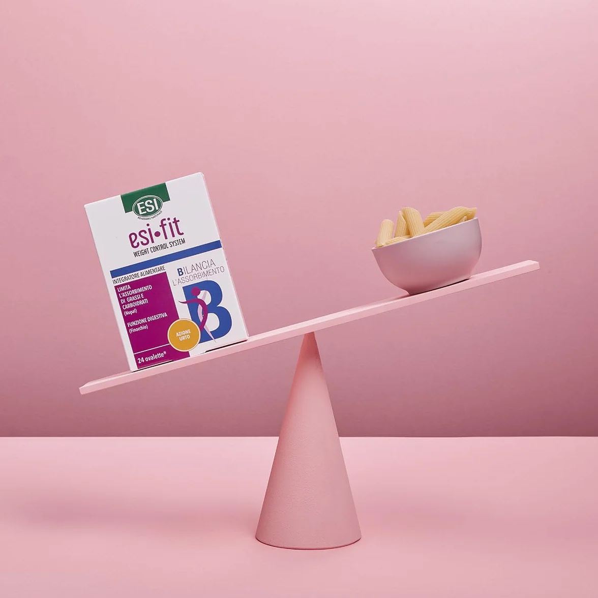 ESI Fit Bilancia Azione Urto Integratore Alimentare Nopal e Finocchio 24 Ovalette