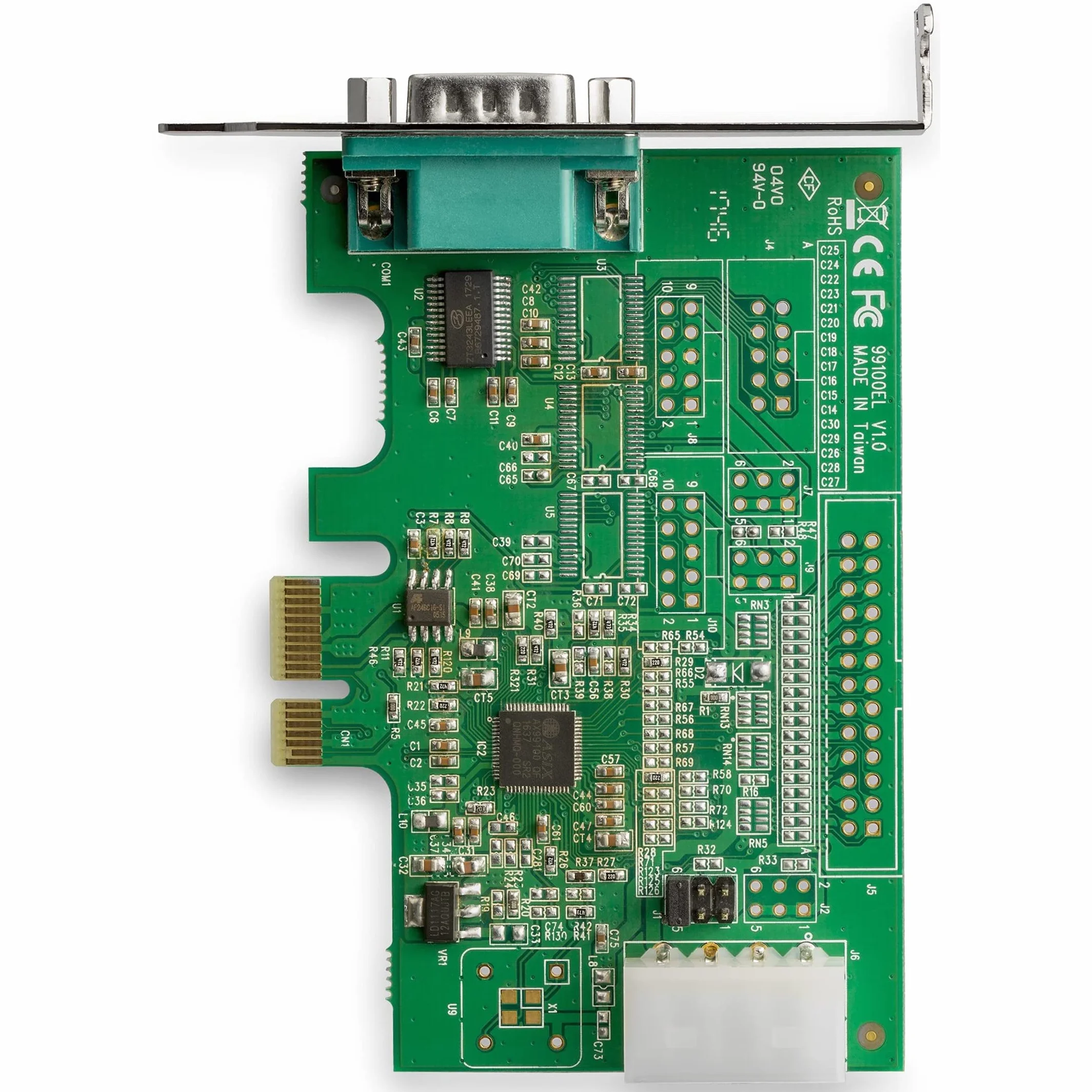 StarTech.com Scheda Seriale PCI Express con 1 Porta, Controller PCIe RS232, 16950 UART, Scheda Seriale di Espansione DB9 a Profilo Basso/Completo, Compatibile Windows e Linux (PEX1S953LP)