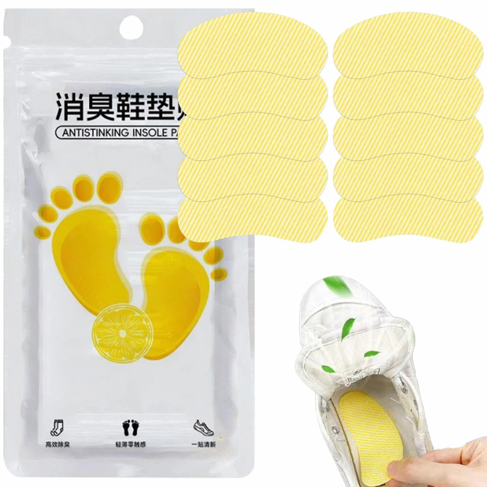 Insist Adesivo anti-odore deodorizzazione per scarpe da ginnastica patch rimozione odori lunga durata