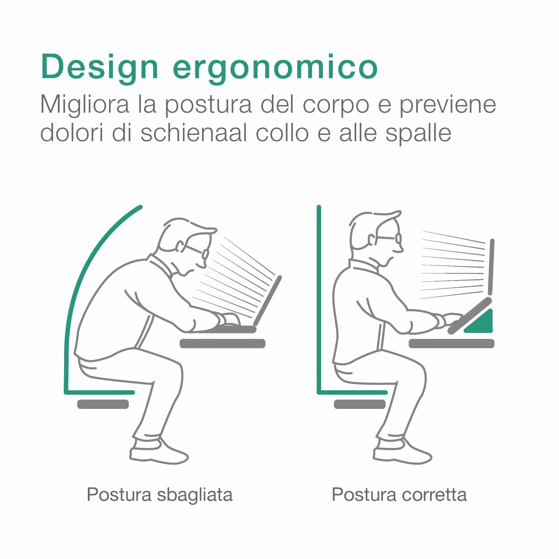 CELLONIC Universale supporto pc portatile, nero laptop stand, rialzo notebook con funzione di aerazione e sostegno, postura più comoda – per portatili da 13” ai 17,3"