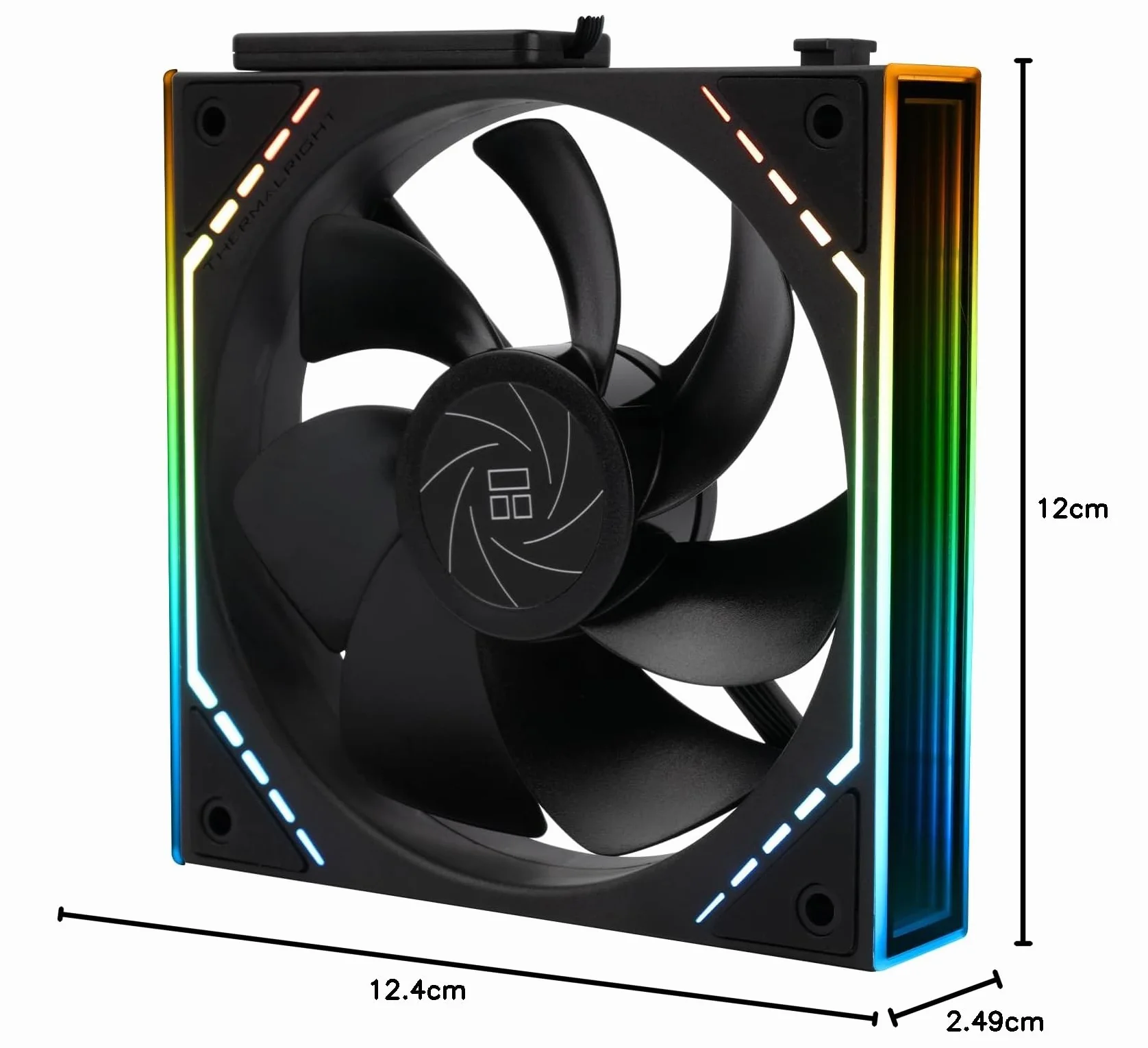 Thermalright TL-M12QR 3-set ventole CPU 1500rpm ARGB wireless raffreddamento PC