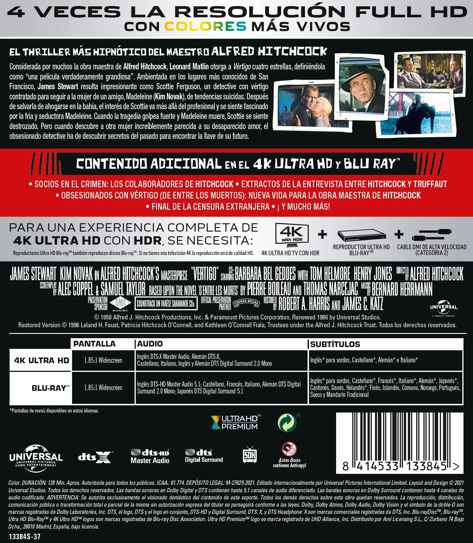 Vértigo (4K -UHD) - BD