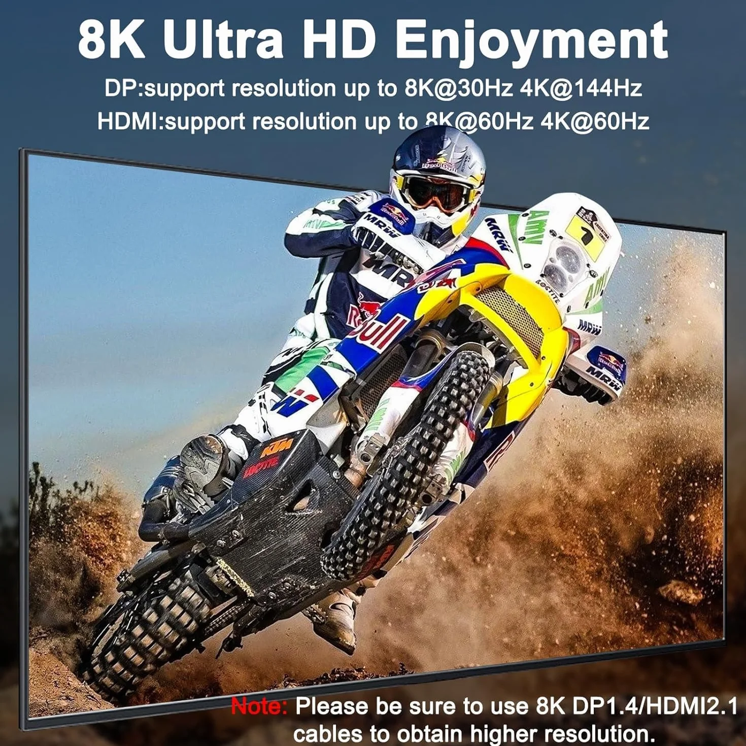 Switch KVM 3 PC 3 monitor 8K a 60 Hz 4K a 144 Hz, CAMGEET HDMI+2 Displayport Switch KVM triplo monitor per 3 computer, condividi 3 monitor e 4 dispositivi USB 3.0, telecomando cablato incluso