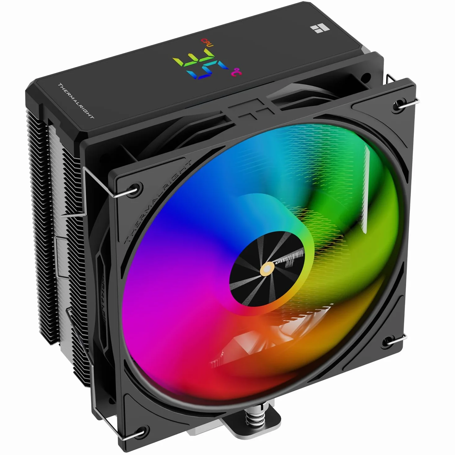 Thermalright Assassin X 120R - Raffreddatore digitale ARGB Black per CPU Top Cover, TL-P12-S PWM Quiet Fan CPU, supporto AM4/AM5, Intel LGA1851/1700/1150/1151/1200