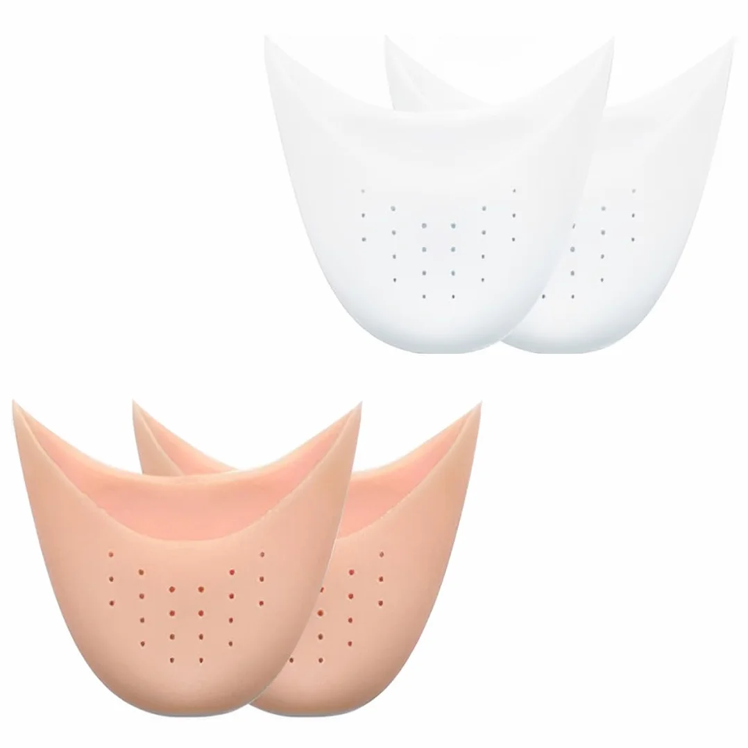 Salvapunte in Silicone Gel Avampiede Cuscinetti Metatarsali per Scarpe a Punta Ballet Danza Classica, 2 paia