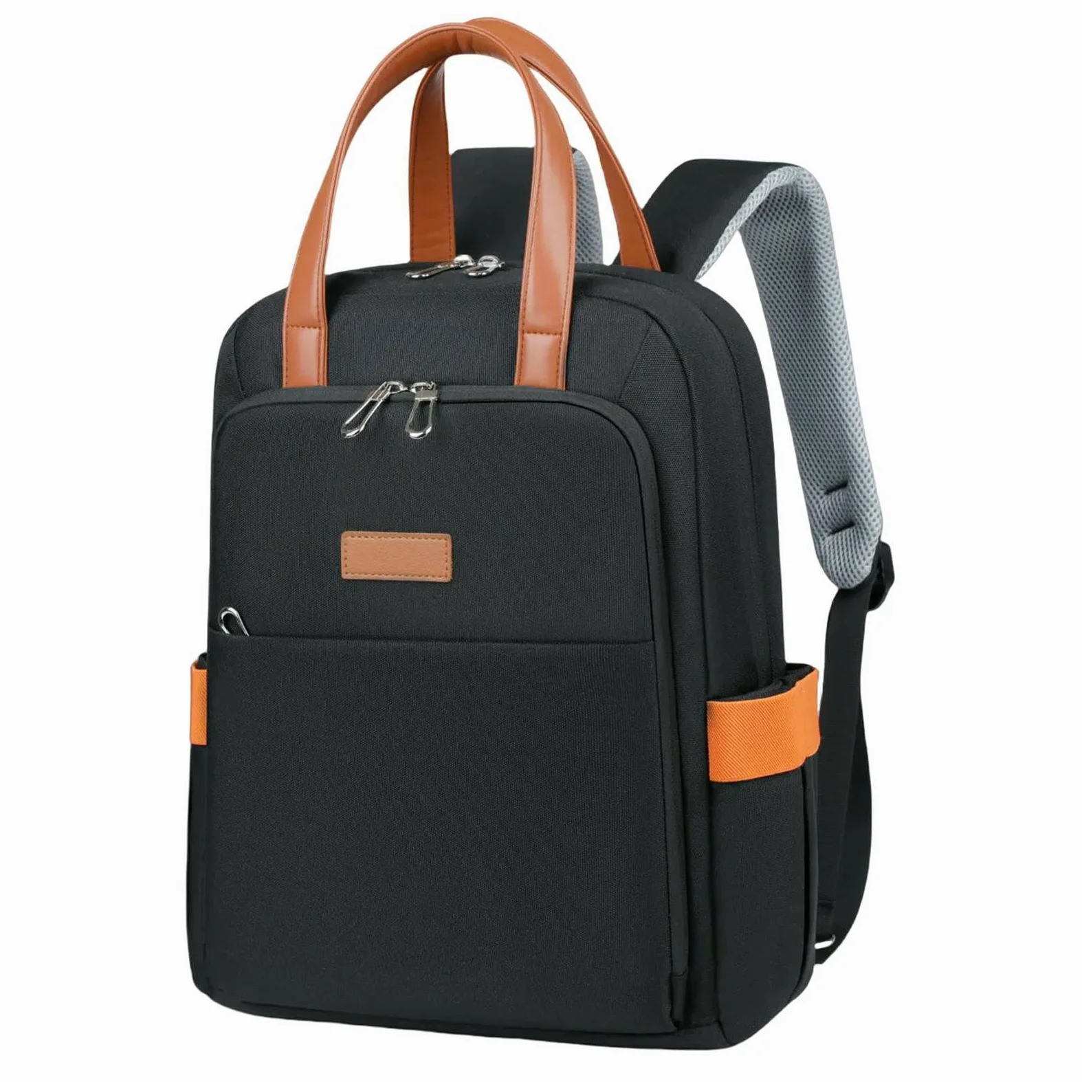 Zaino Scuola Uomo Donna, da Viaggio Piccolo con Tasca Antifurto, Lavoro Scuola, Azzurro-Nero