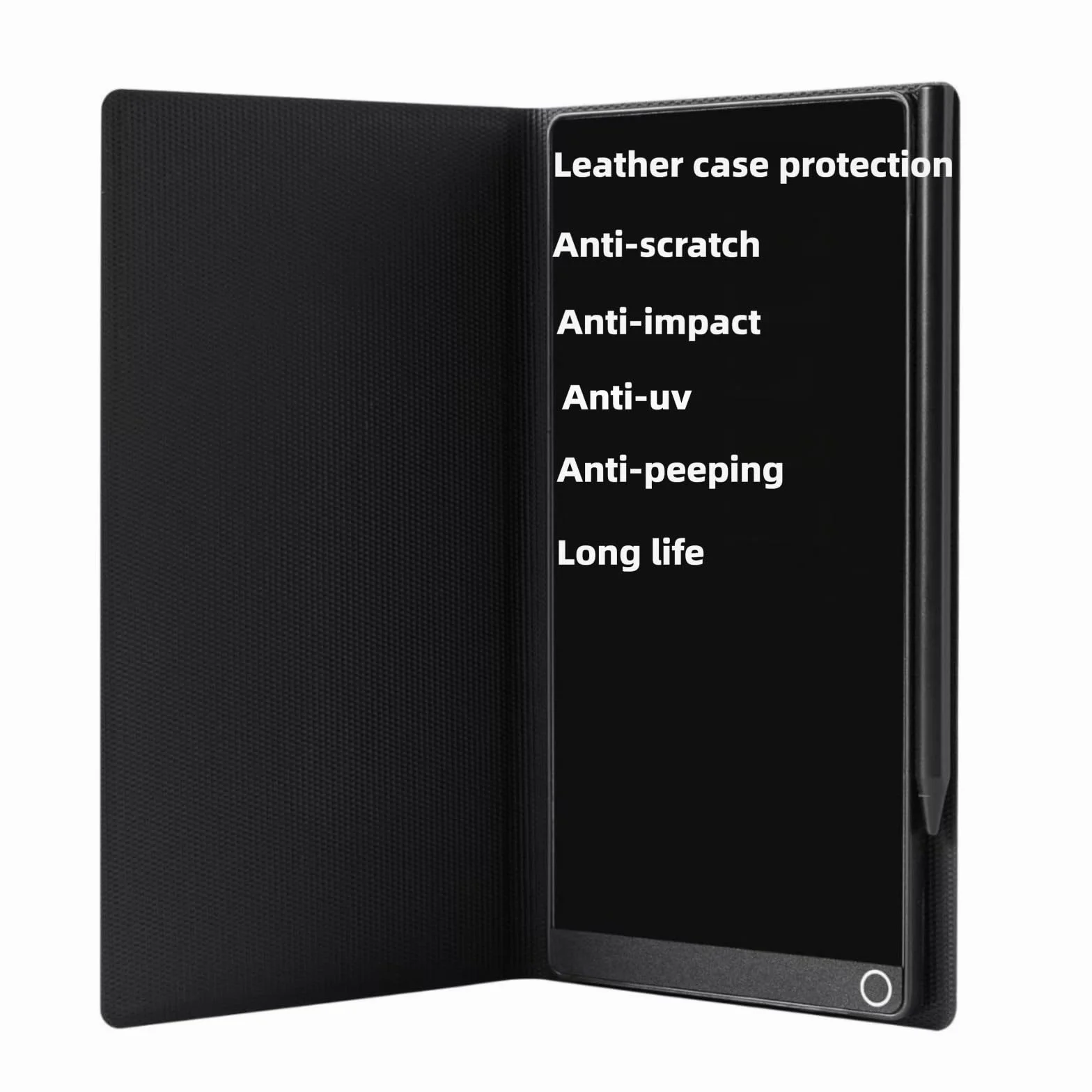 EMEBAY Tablet da Scrittura LCD 6,5 Pollici Mini Blocco Note Digitale Cancellabile Schermo Intero con Custodia per Bambini Adulti