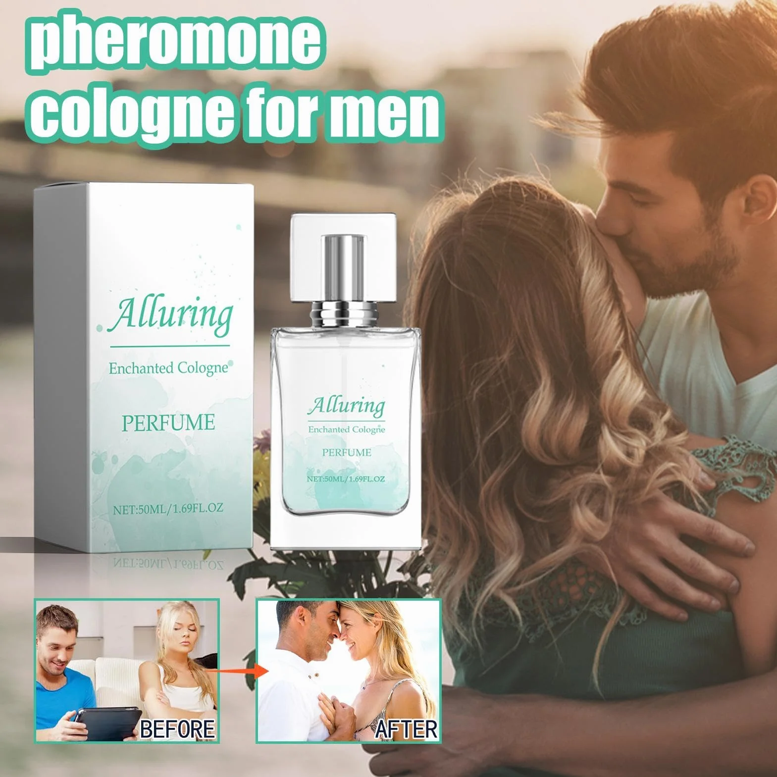 Feromone per uomo Profumo lunga durata spray 50 ml infuso con feromoni