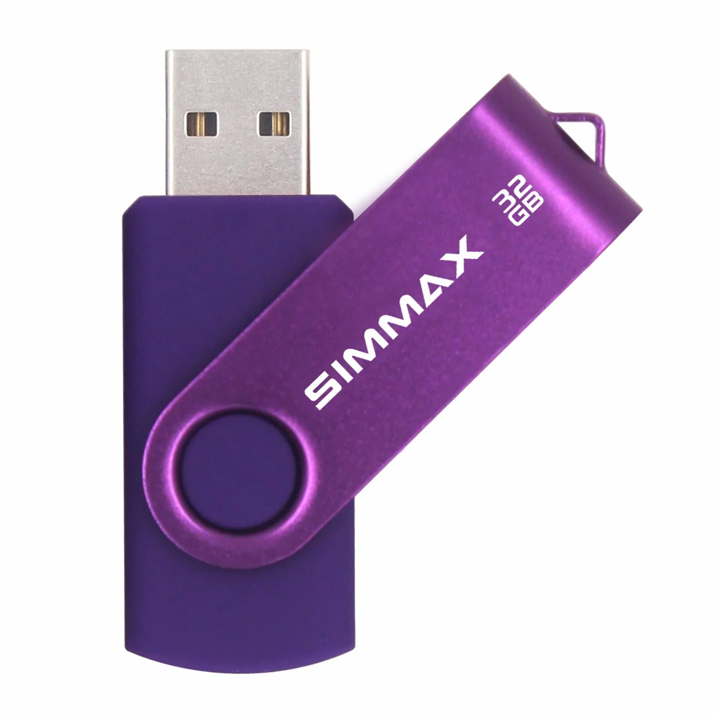 SIMMAX Chiavetta USB 32GB Pen Drive Girevole USB 2.0 Unità Memoria Flash Viola