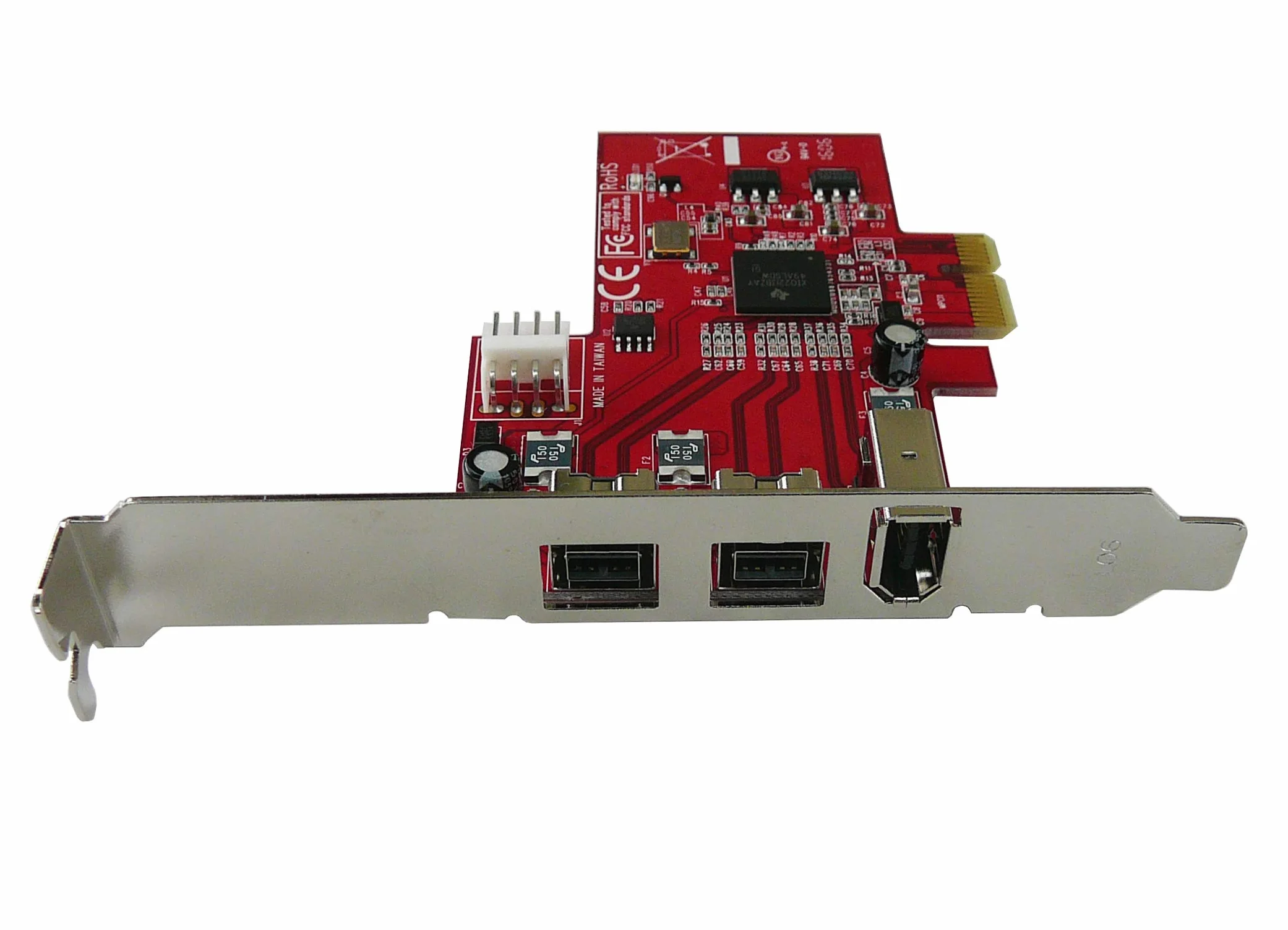 KALEA-INFORMATIQUE Scheda controller PCIe Firewire 400 Ieee1394a e 800 ieee3194b con chipset TI XIO2213 2 + 1 porte, gamma professionale