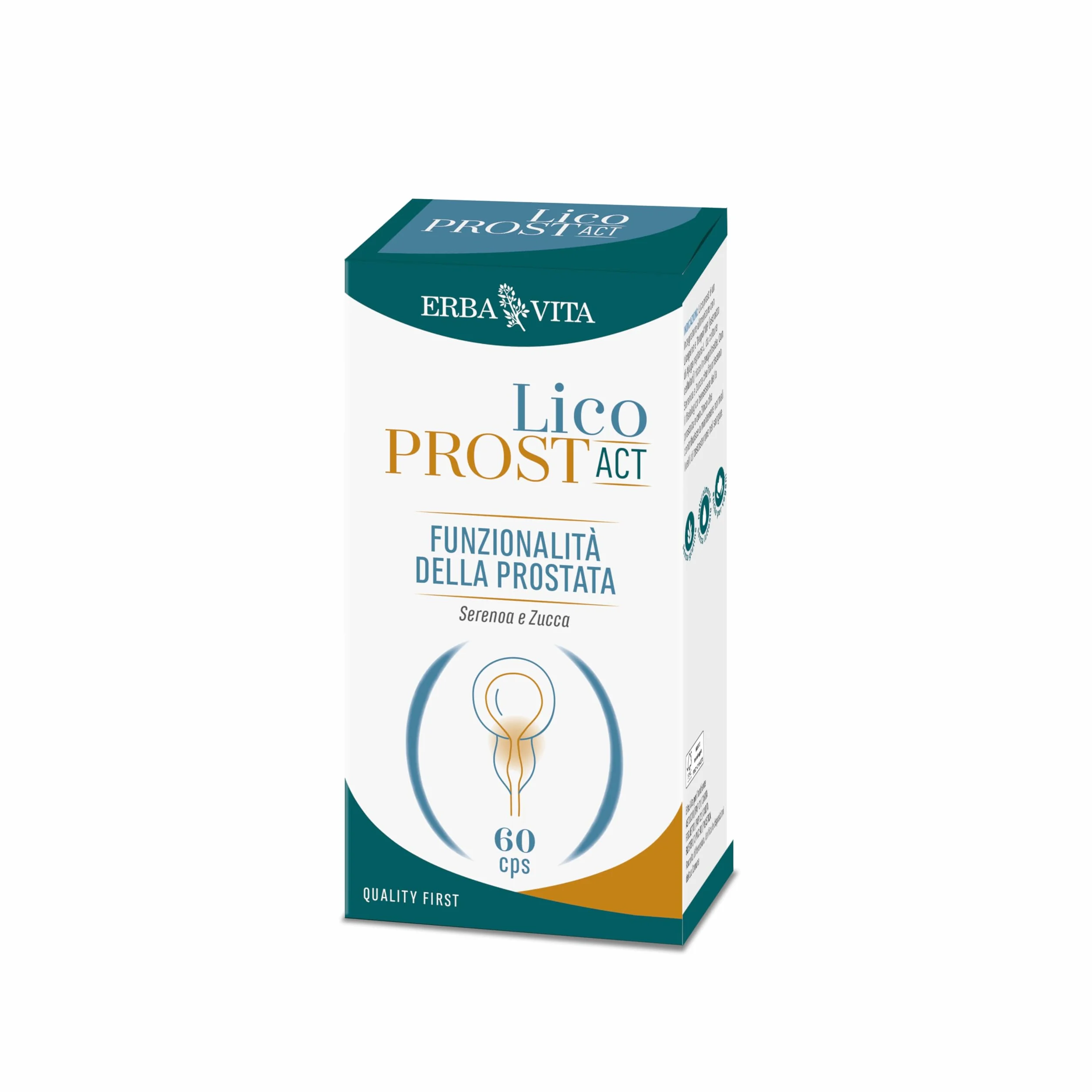 ERBA VITA Licoprost Act integratore alimentare con Licopene e Teupol10P 60 Capsule