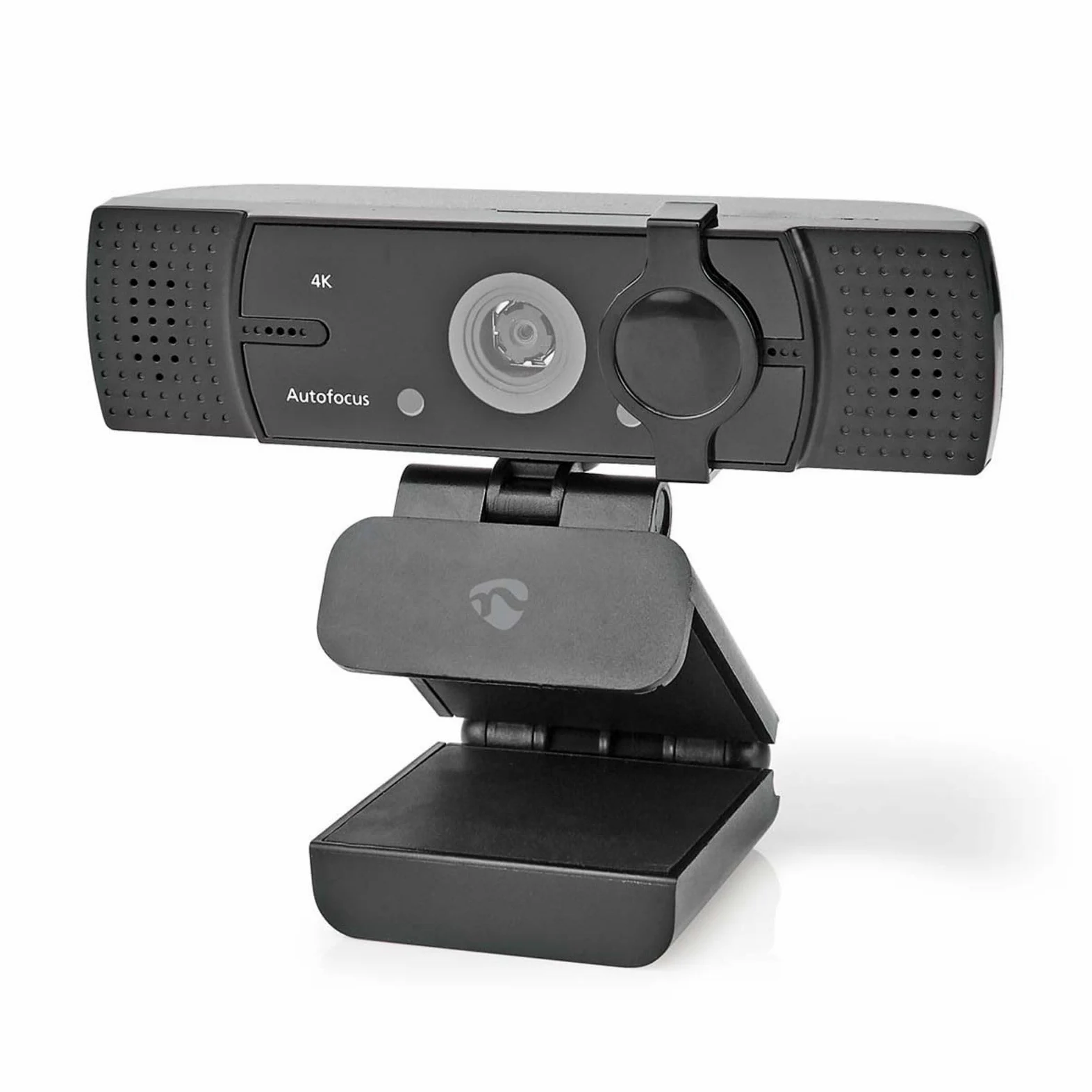 Nedis WCAM120BK Webcam | Full HD@60fps / 4K @30fps | Messa a fuoco automatica | Microfono incorporato | Nero