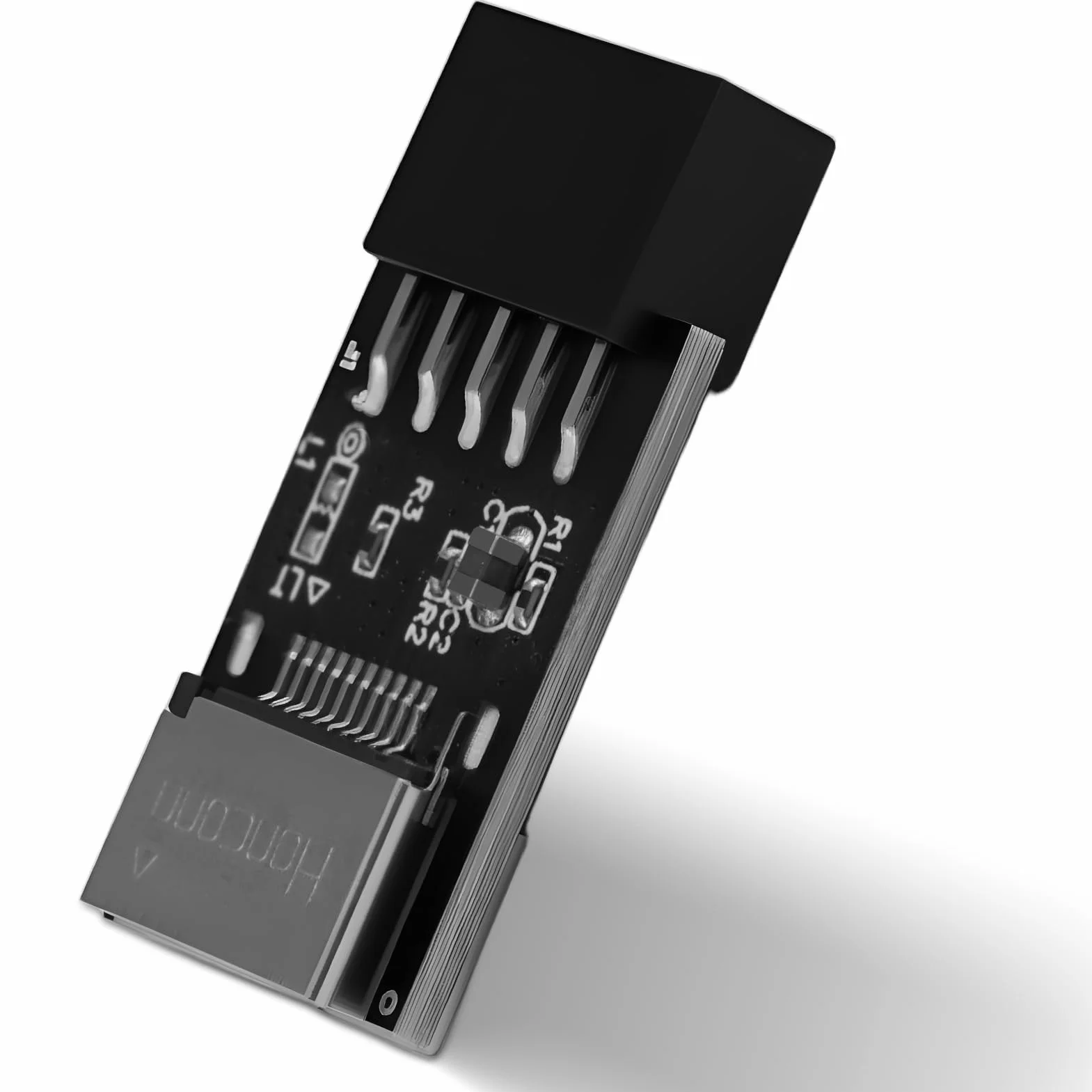 Intestazione interna USB 2.0 a USB 3.1/3.2 tipo C 20 pin, pannello frontale a 180 gradi per PC, estensione tipo E porte su porte pannello frontale, adattatore interno 2.0 9 pin