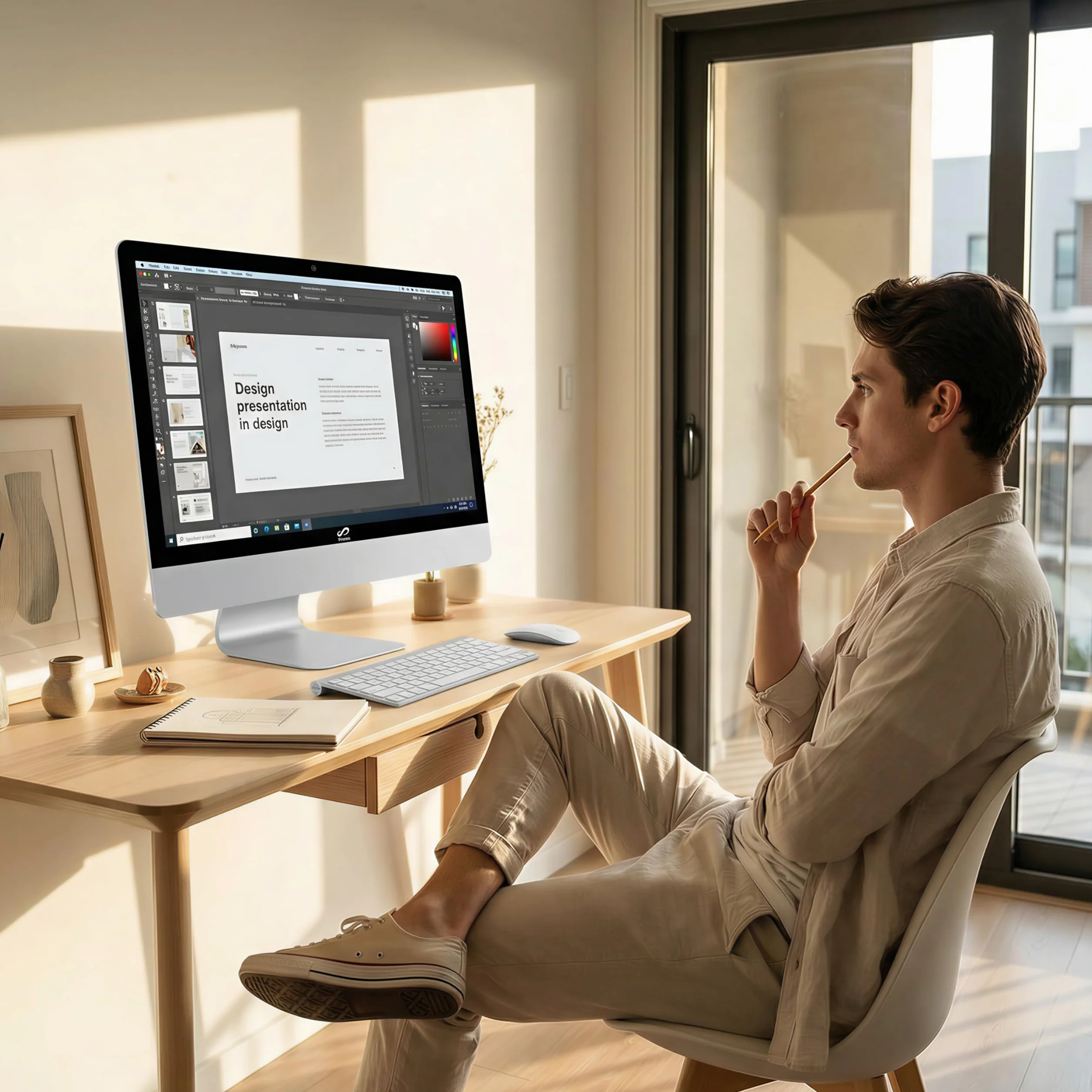 PC All in One 24" FHD Core i7 4.0 GHz 16GB RAM 1TB SSD WiFi Bluetooth Windows 11 Pro Bianco