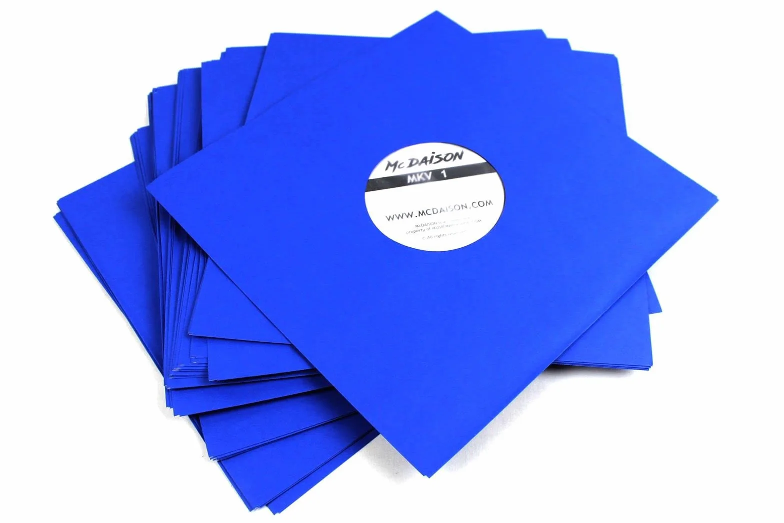 25 pezzi Busta interna DELUXE antistatica antigraffio antipolvere di elevata qualità in carta blu + velina per dischi LP vinile 33 giri o 12" maxi single
