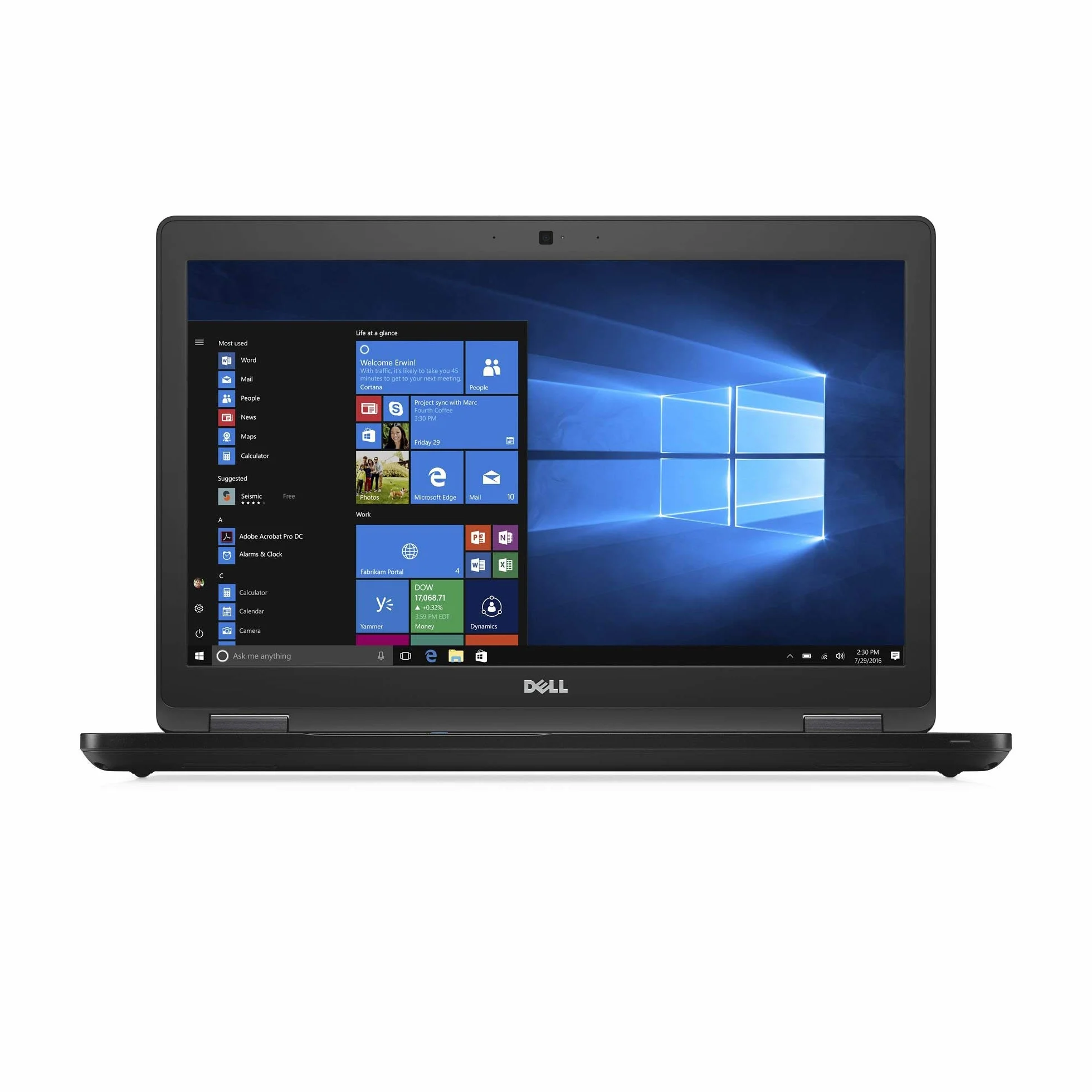 DELL Latitude 5580 Intel I5-7300U Ram 8Gb SSD 240Gb 15.6" FullHD Windows 11 Pro Webcam Tastiera Italiana Ricondizionato